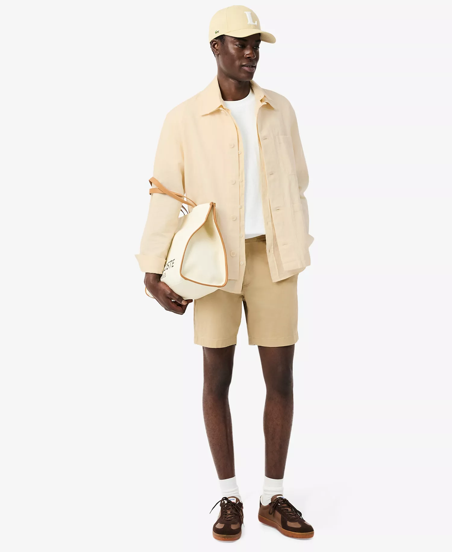 Men's Regular-Fit Logo Linen Shirt - Naturel Clair - 2XL