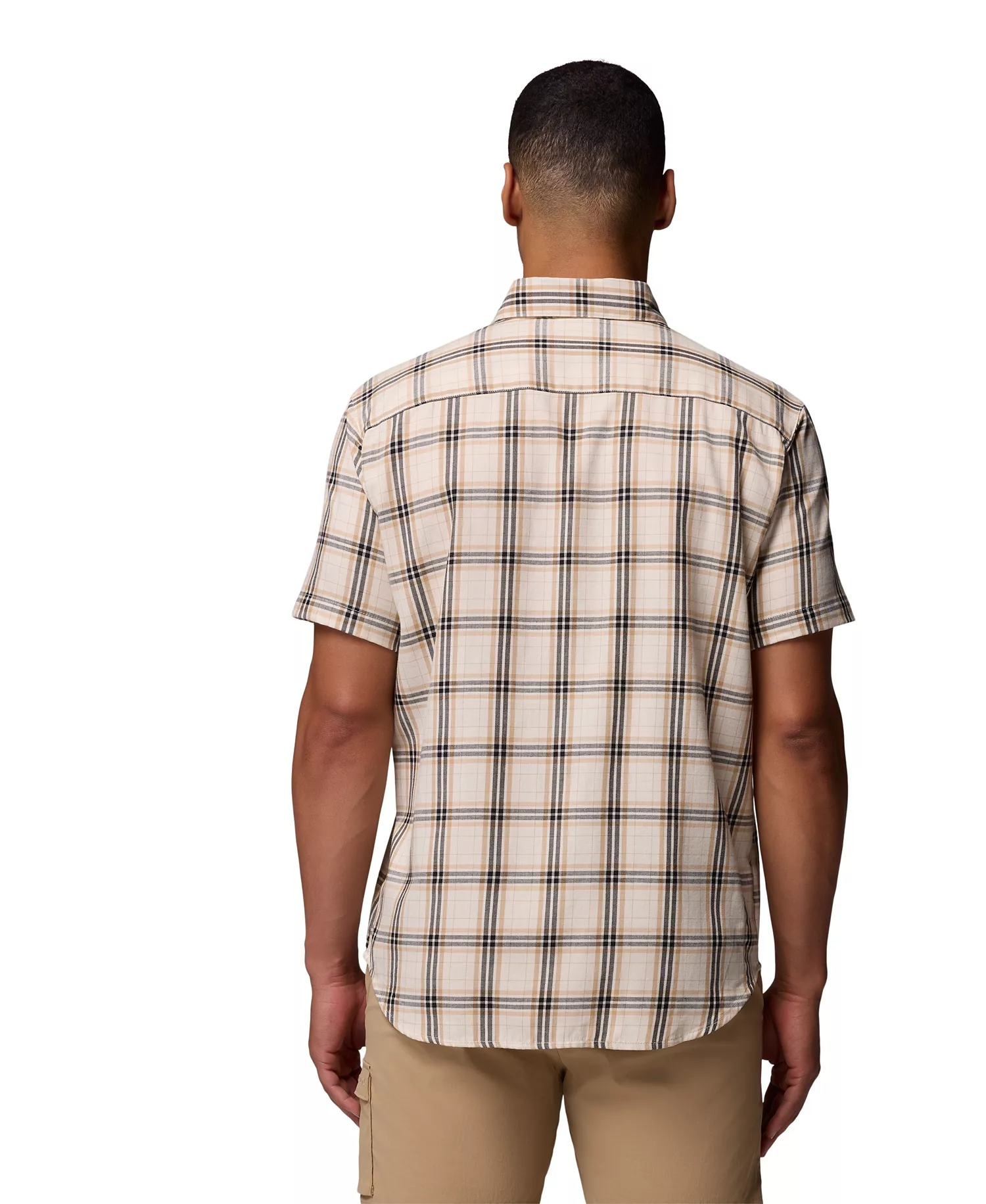 Men's Rapid Rivers Short Sleeve Plaid Shirt - Chalk quad check - S