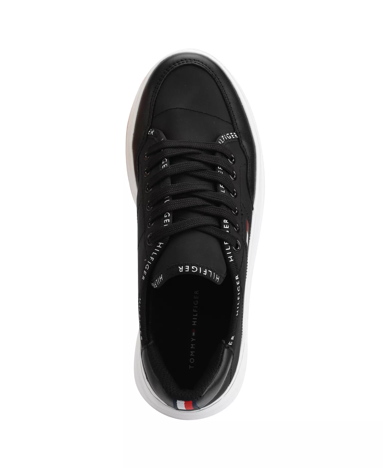 Grazie Lightweight Lace Up Casual Sneakers - Black - 10M