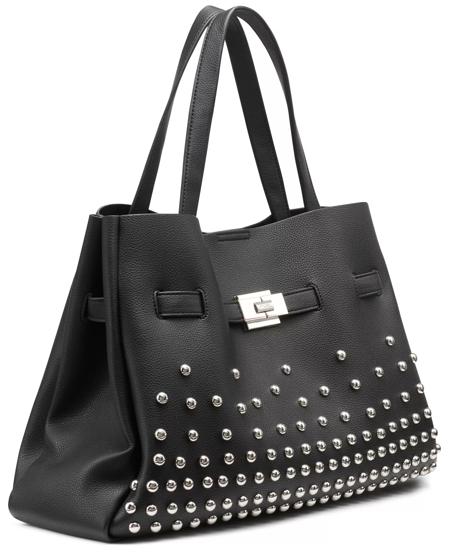 Women's Bryar Large Satchel Handbag - Black/silver - NO SIZE