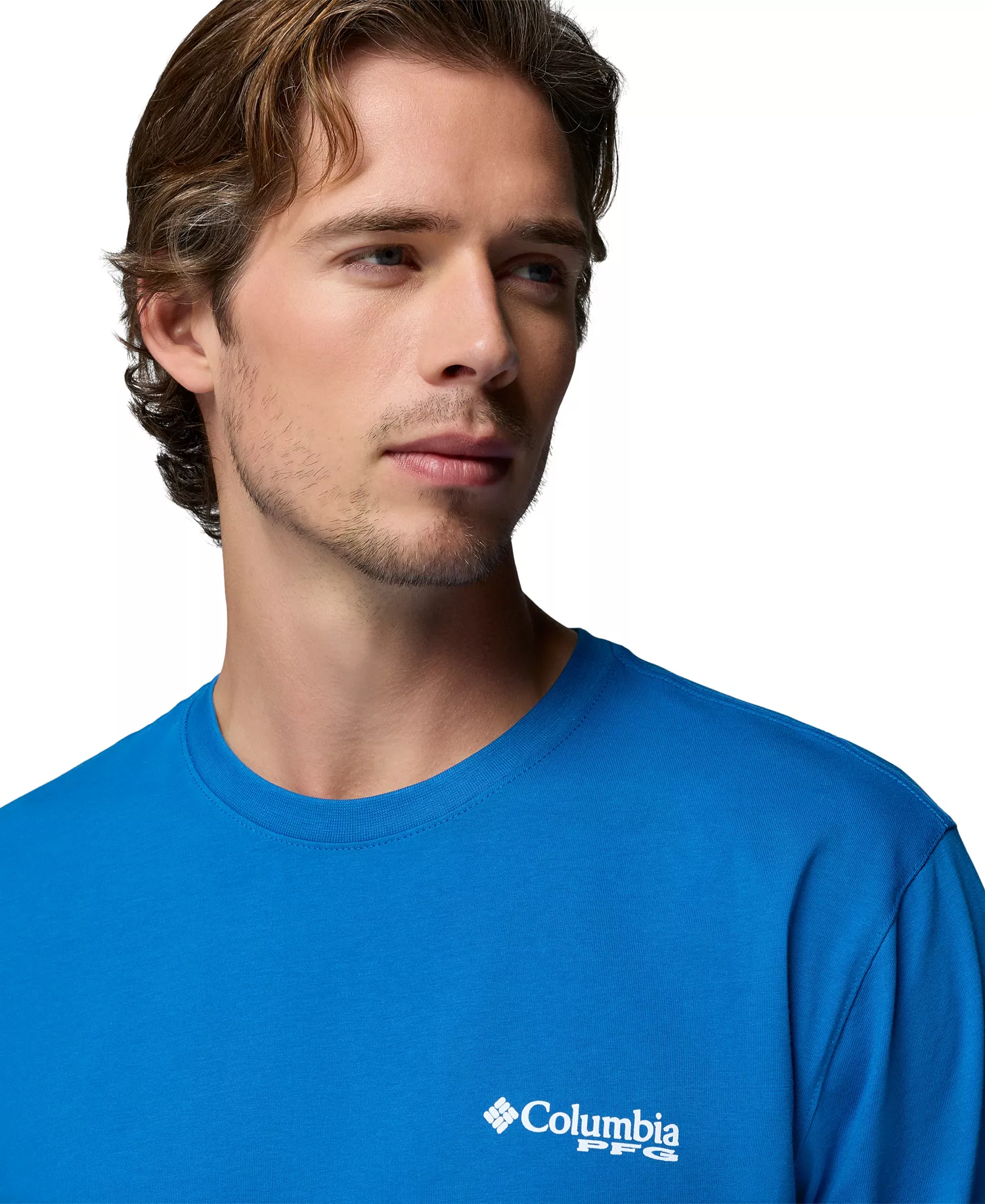 Men's PFG Ahab Graphic Long-Sleeve T-Shirt - Vivid Blue - L