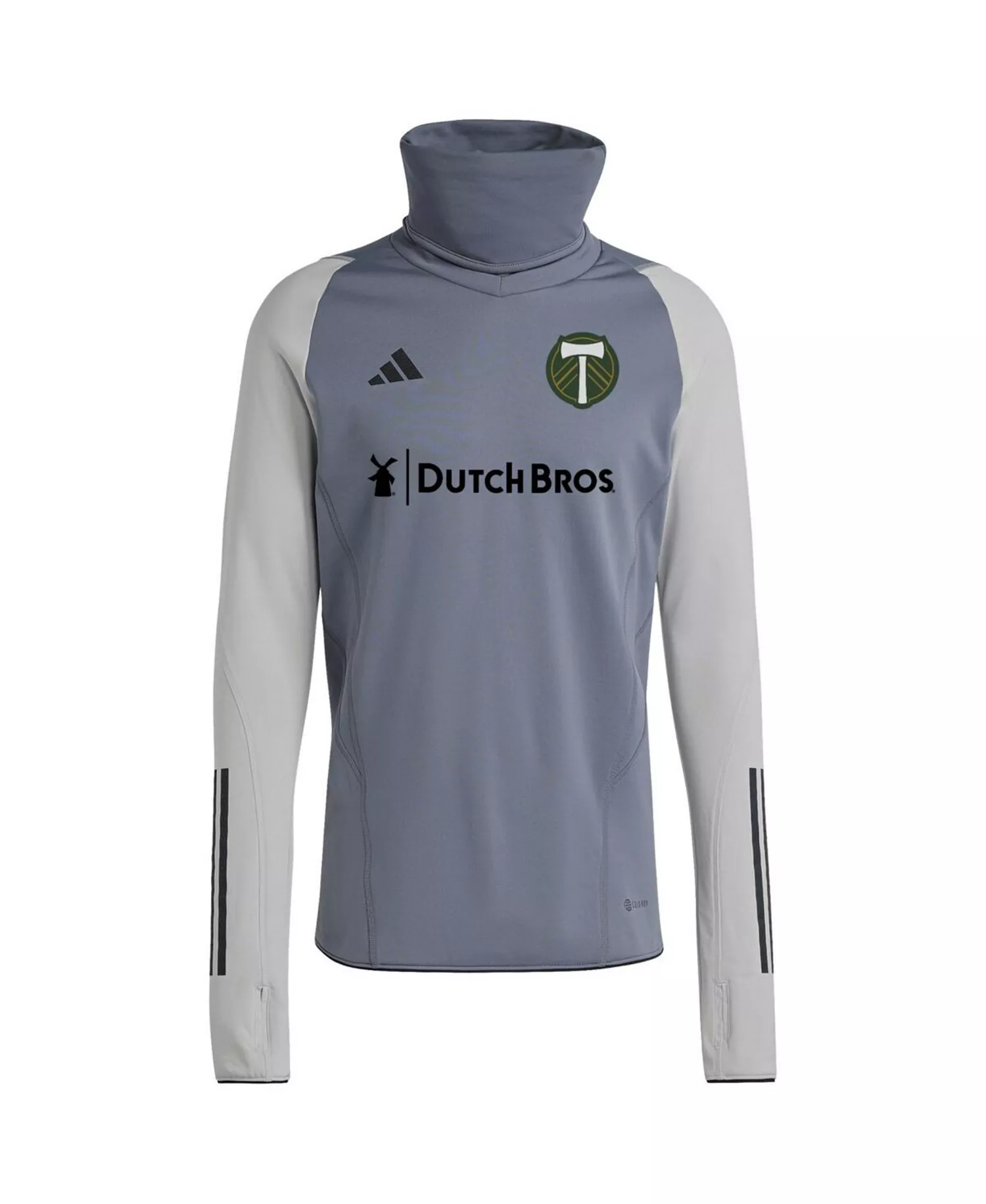 Men's Gray Portland Timbers Warm Raglan COLD.RDY Top - Gray - 2XL