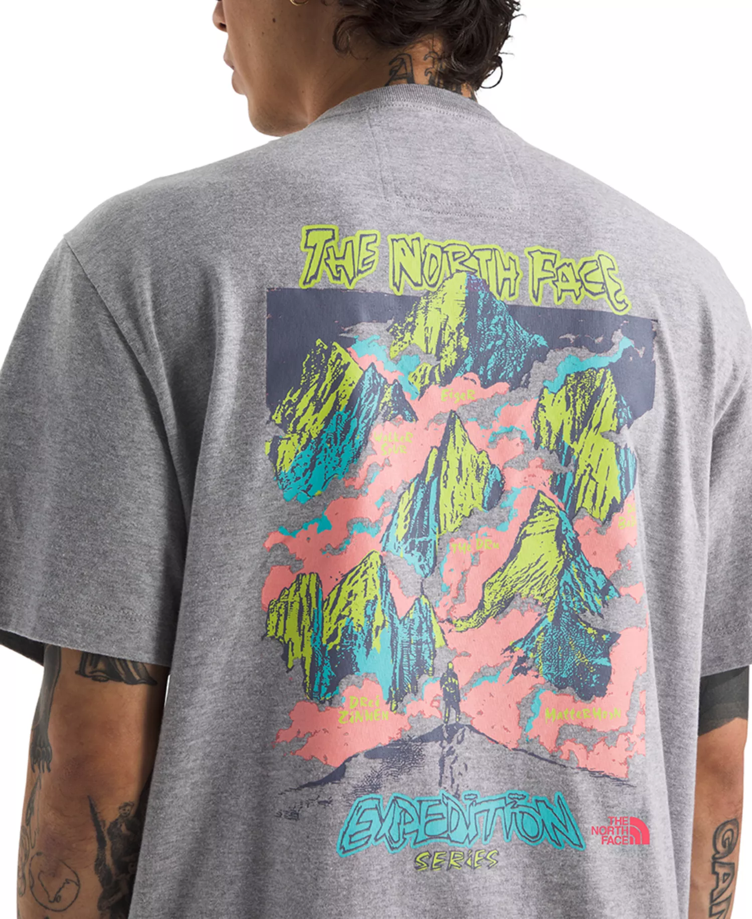 Men's Essential Expedition Series Short Sleeve Graphic T-Shirt - Pale Gray Heather - S