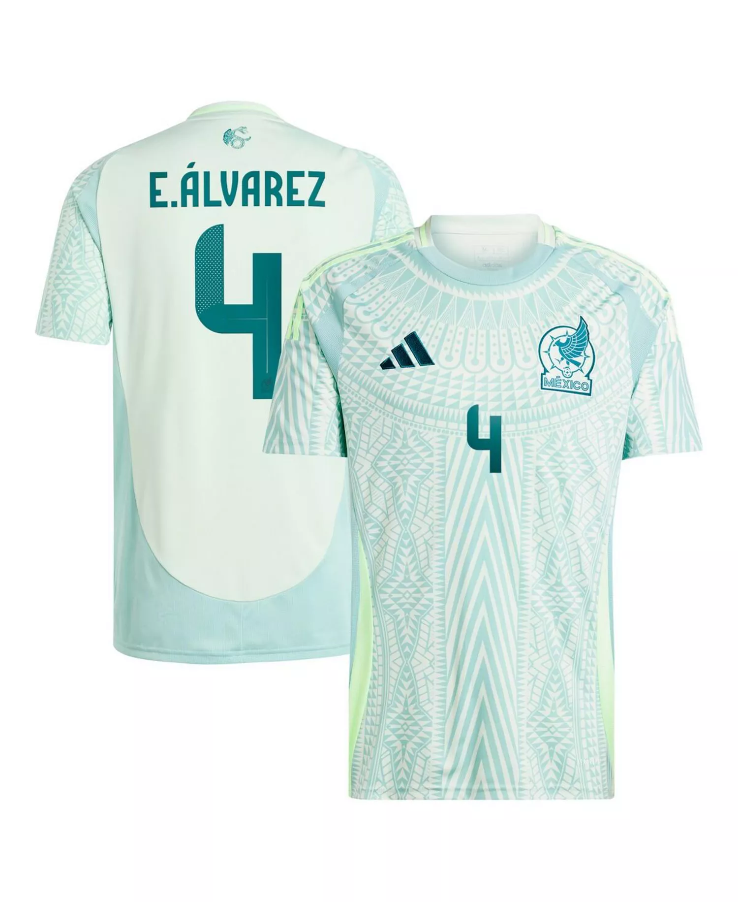 Men's Edson Alvarez Green Mexico National Team 2024 Away Replica Player Jersey - Green - XL