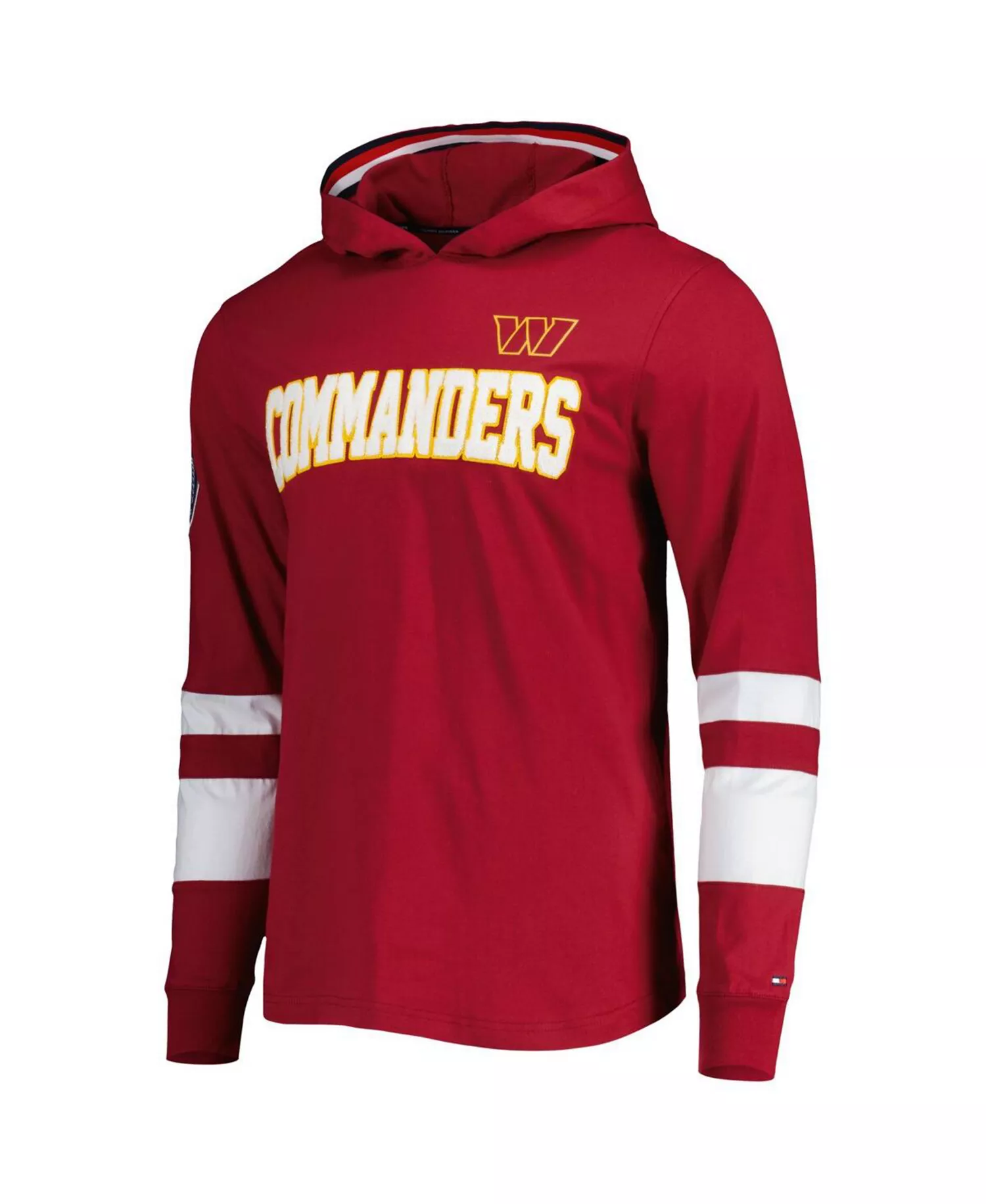 Men's Burgundy, White Washington Commanders Alex Long Sleeve Hoodie T-shirt - Burgundy, White - 2XL
