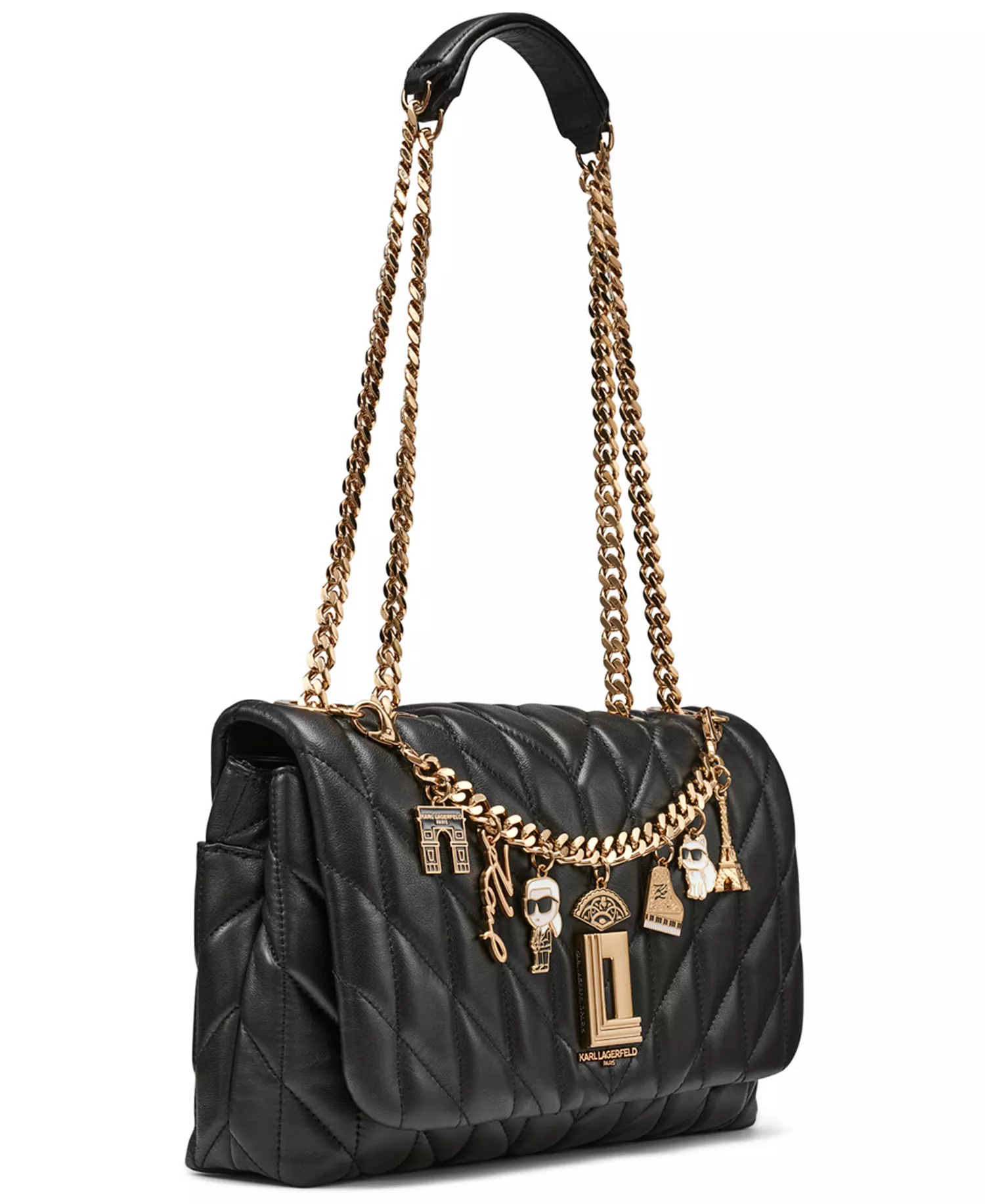 Lafayette Medium Shoulder Bag - Black/Gold - NO SIZE