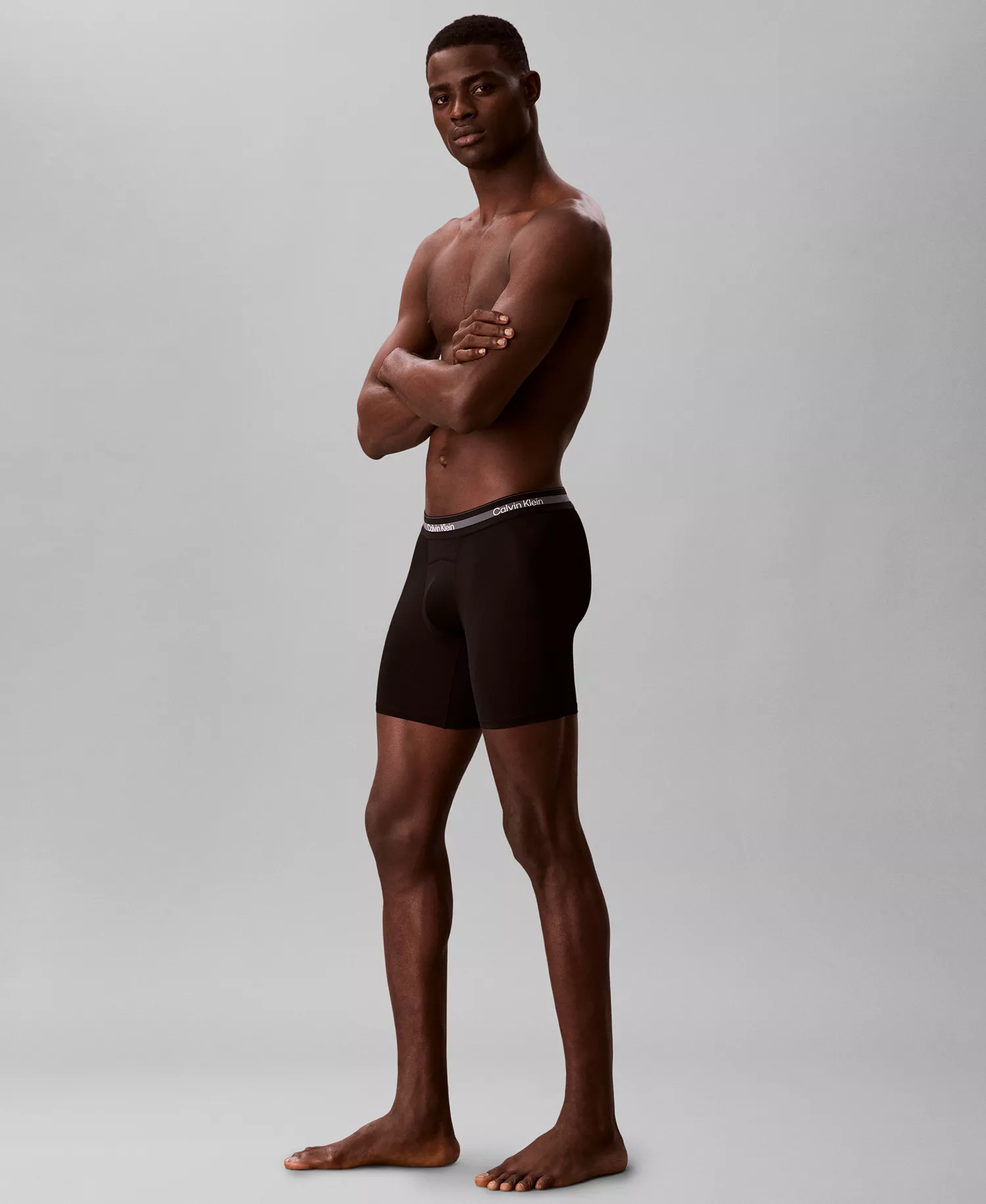 Men's Icon Active Mesh Long Leg Boxer Briefs, 3-Pack - Black - 1X