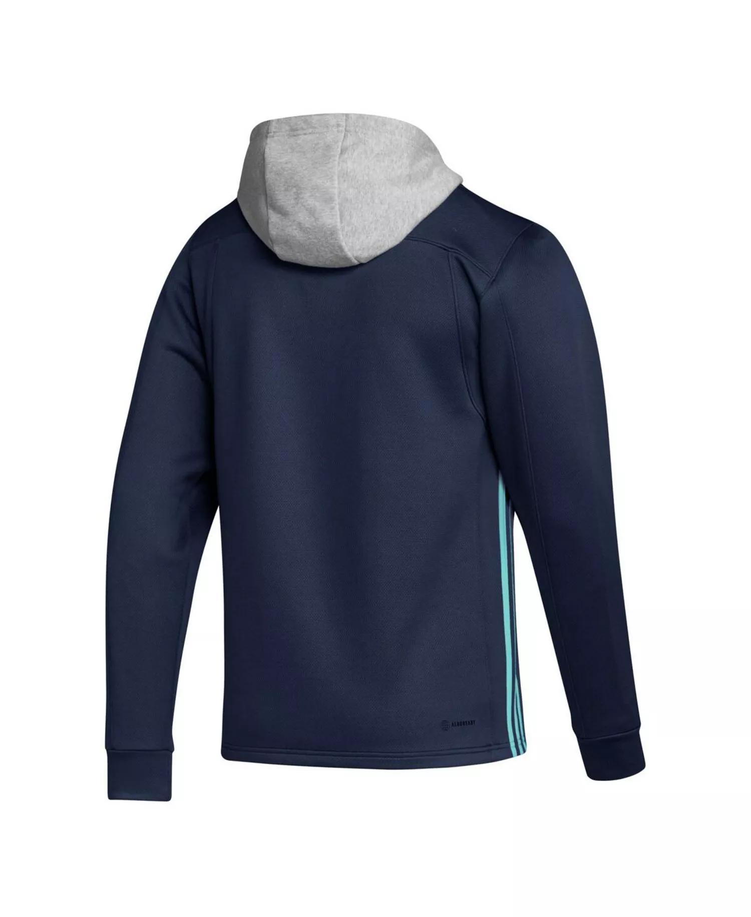 Men's Deep Sea Blue Seattle Kraken Skate Lace Team Pullover Hoodie - Deep Sea Blue - L