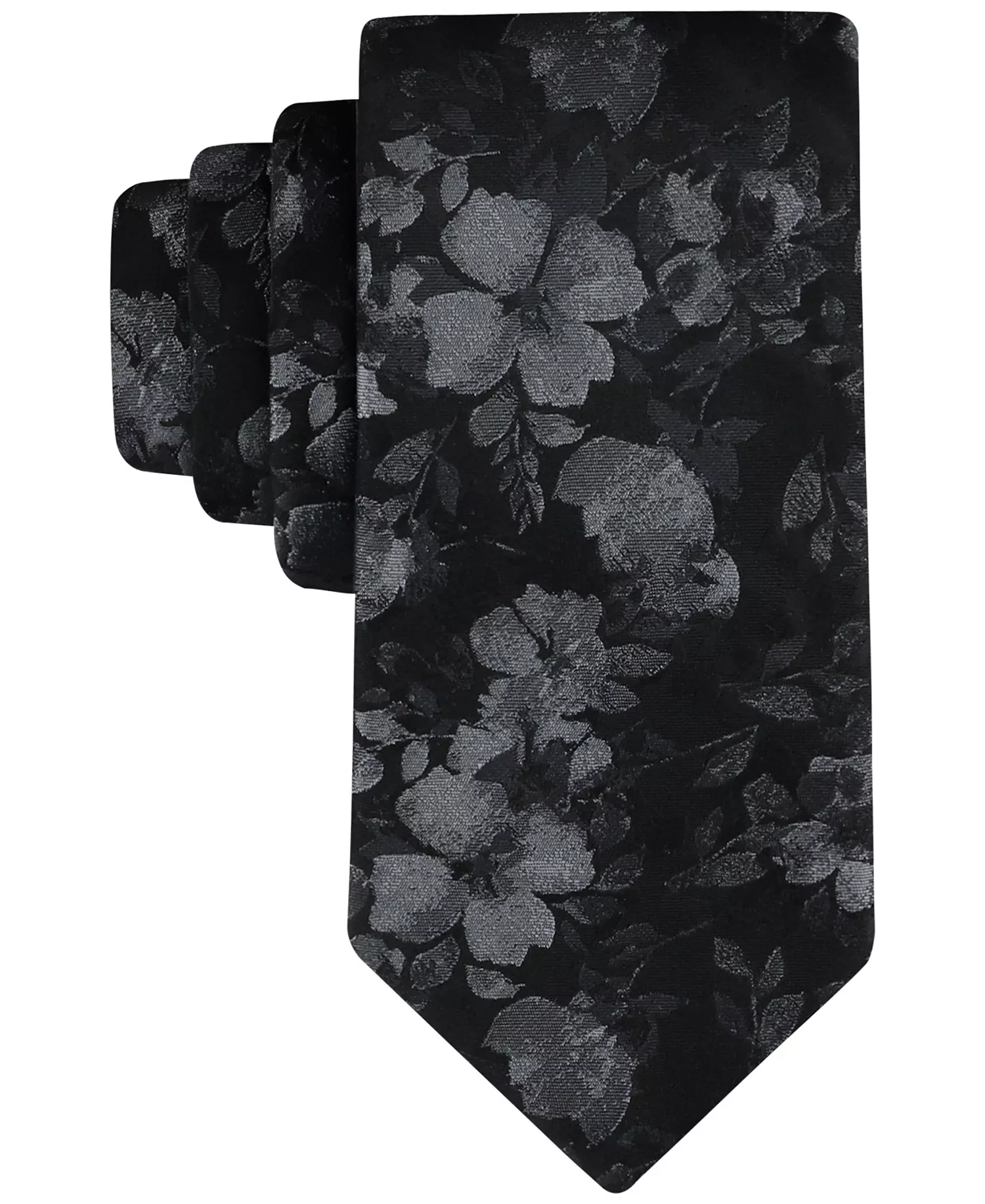 Men's Yara Floral Tie - Black - ONE SIZE