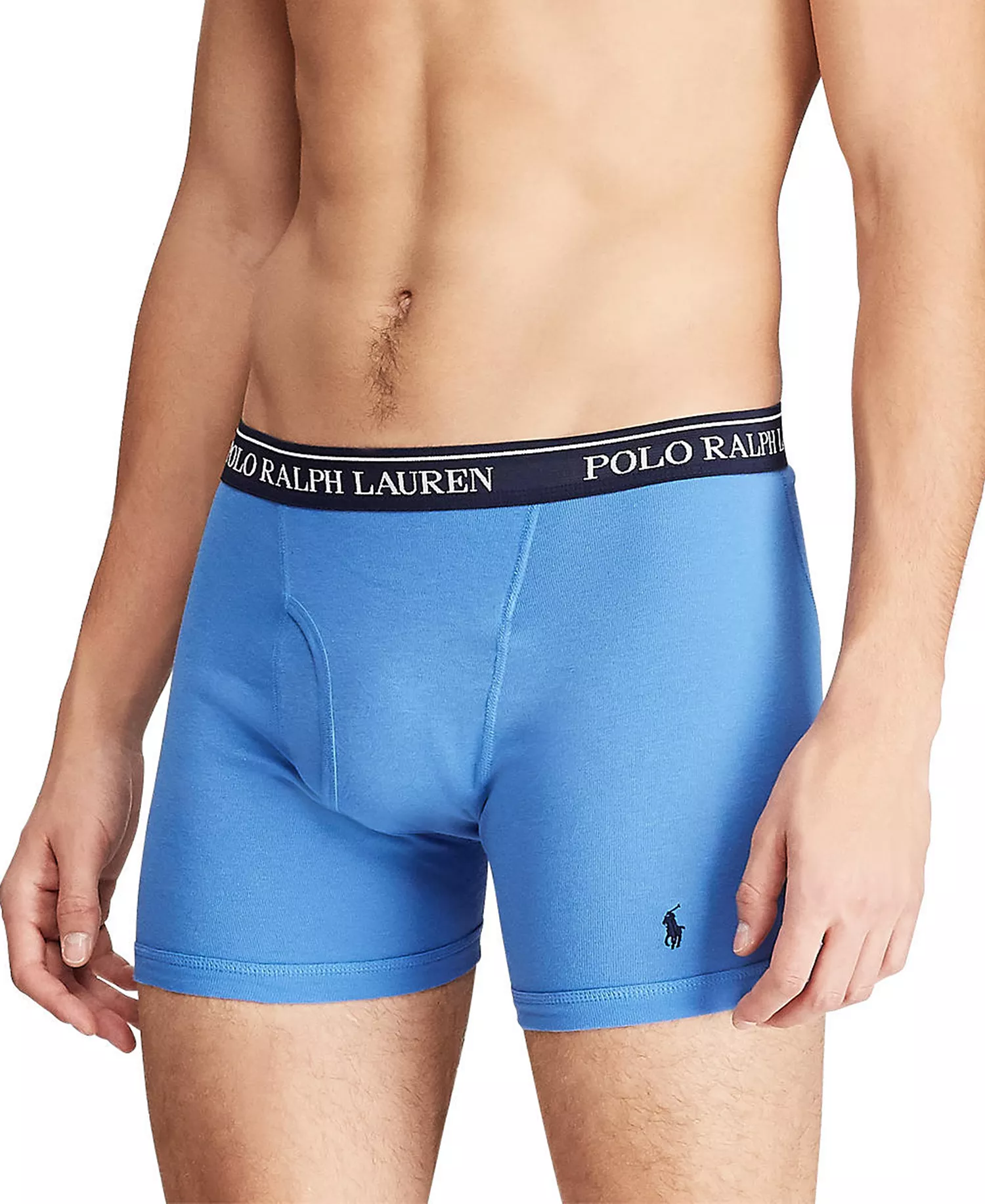 Men's 5-Pack Classic Cotton Boxer Briefs - Andover / Aerial Blue / Rugby Royal / Red / Cruise Navy - L