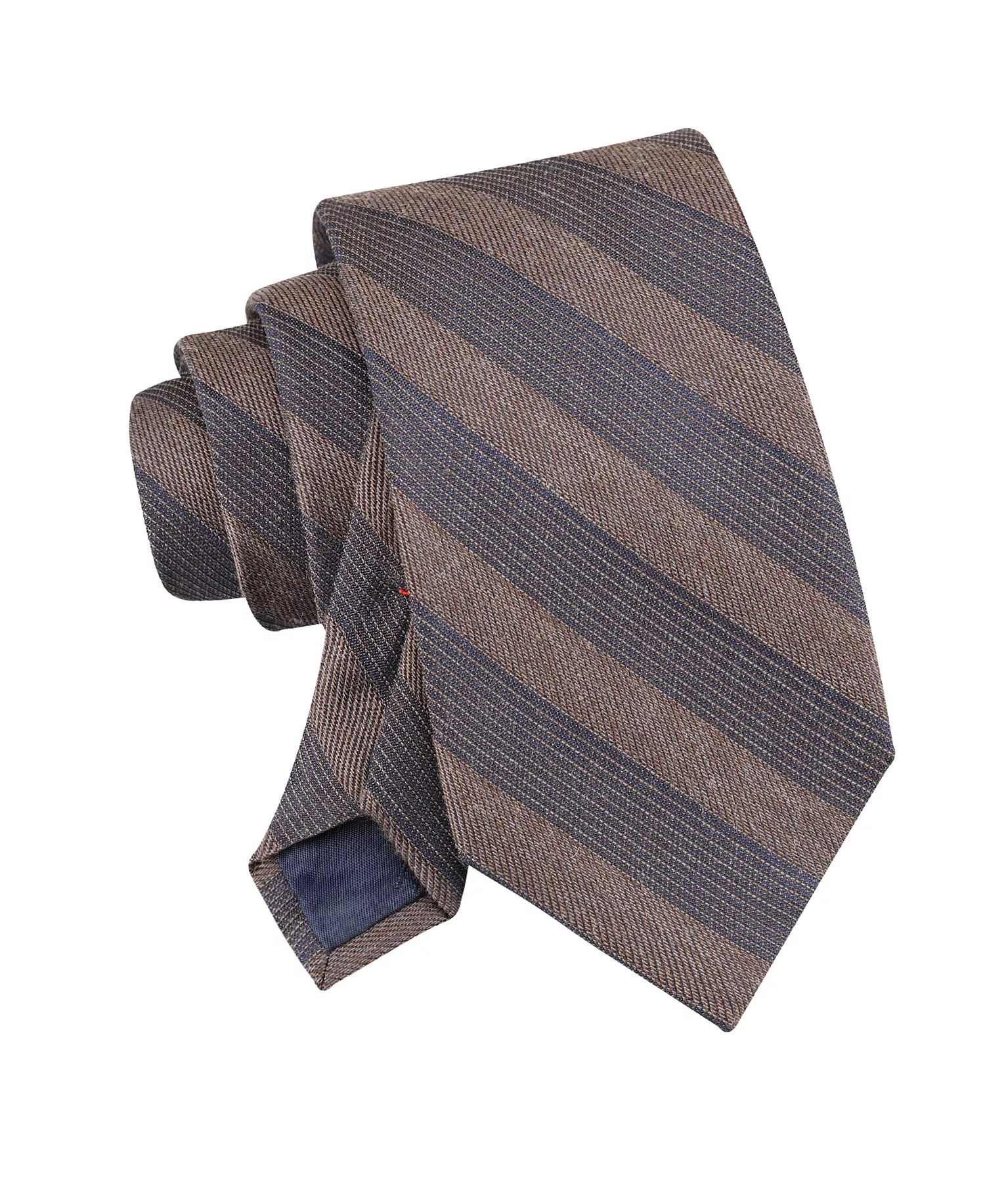 Men's Striped Tie - Brown - ONE SIZE