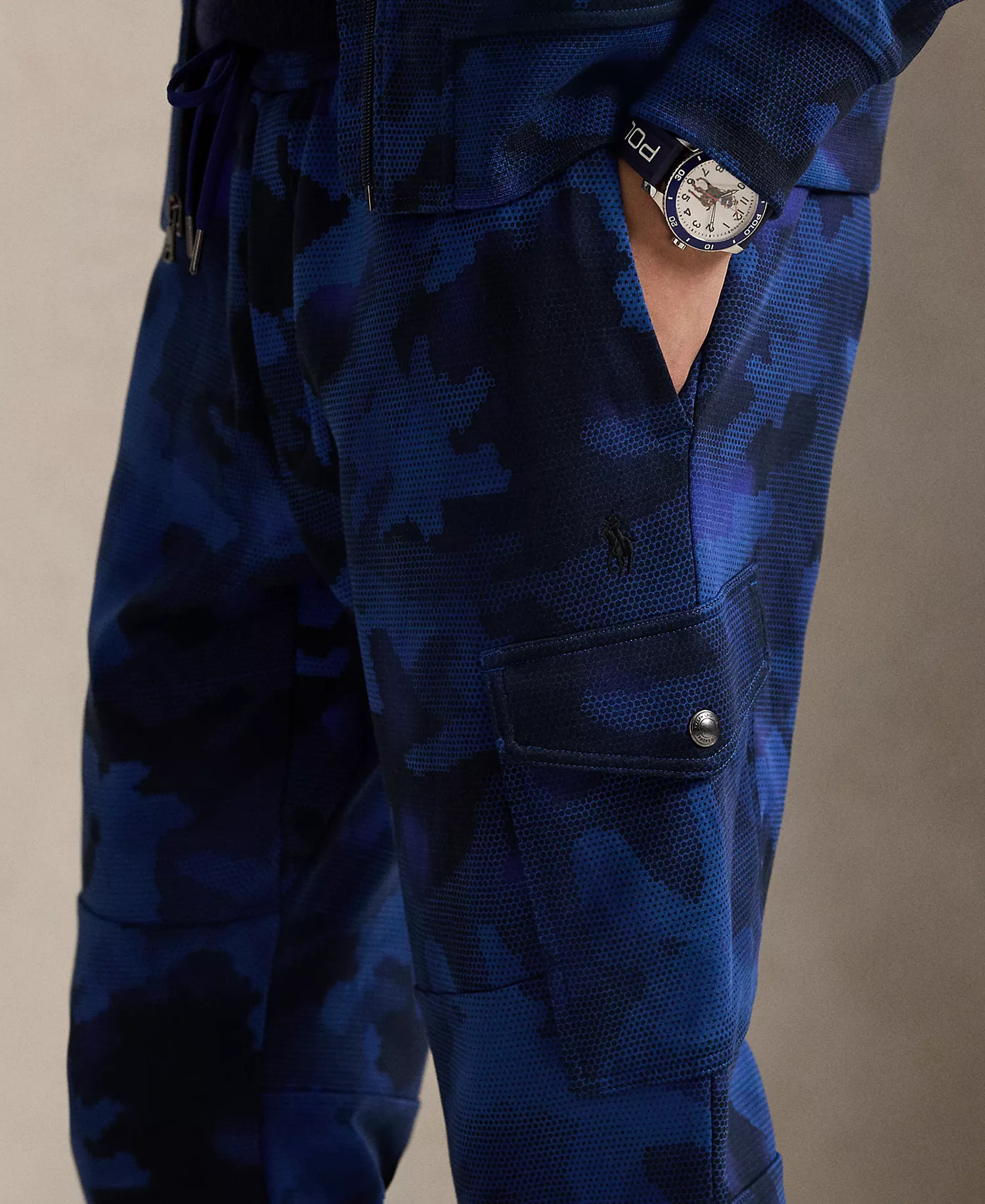 Men's Double Knit Tech Cargo Pants - Spy Camo - 2XL