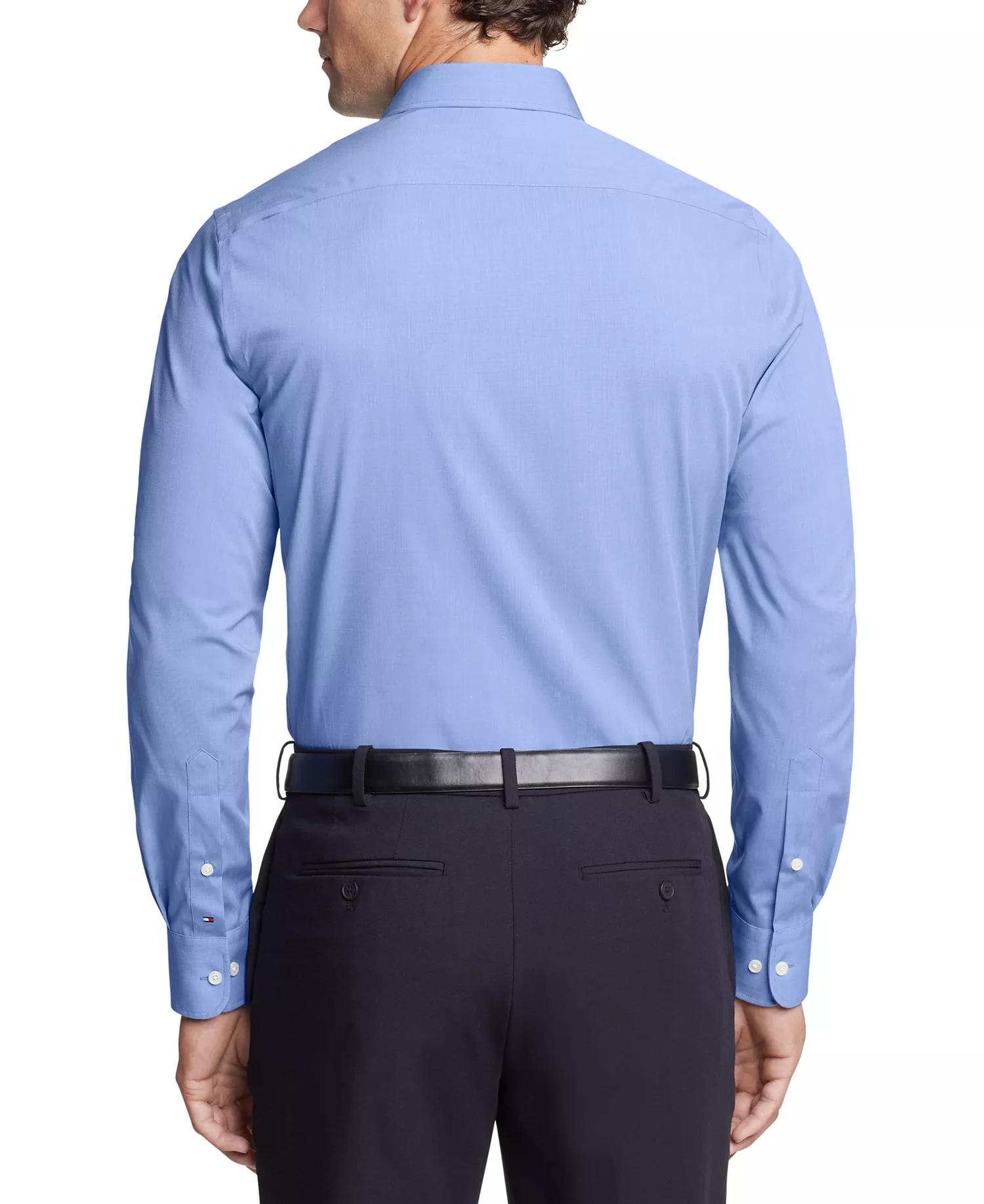 Men's TH Flex Essentials Wrinkle Free Stretch Dress Shirt, Regular & Slim Fit - French Blue - 14.5 32/33