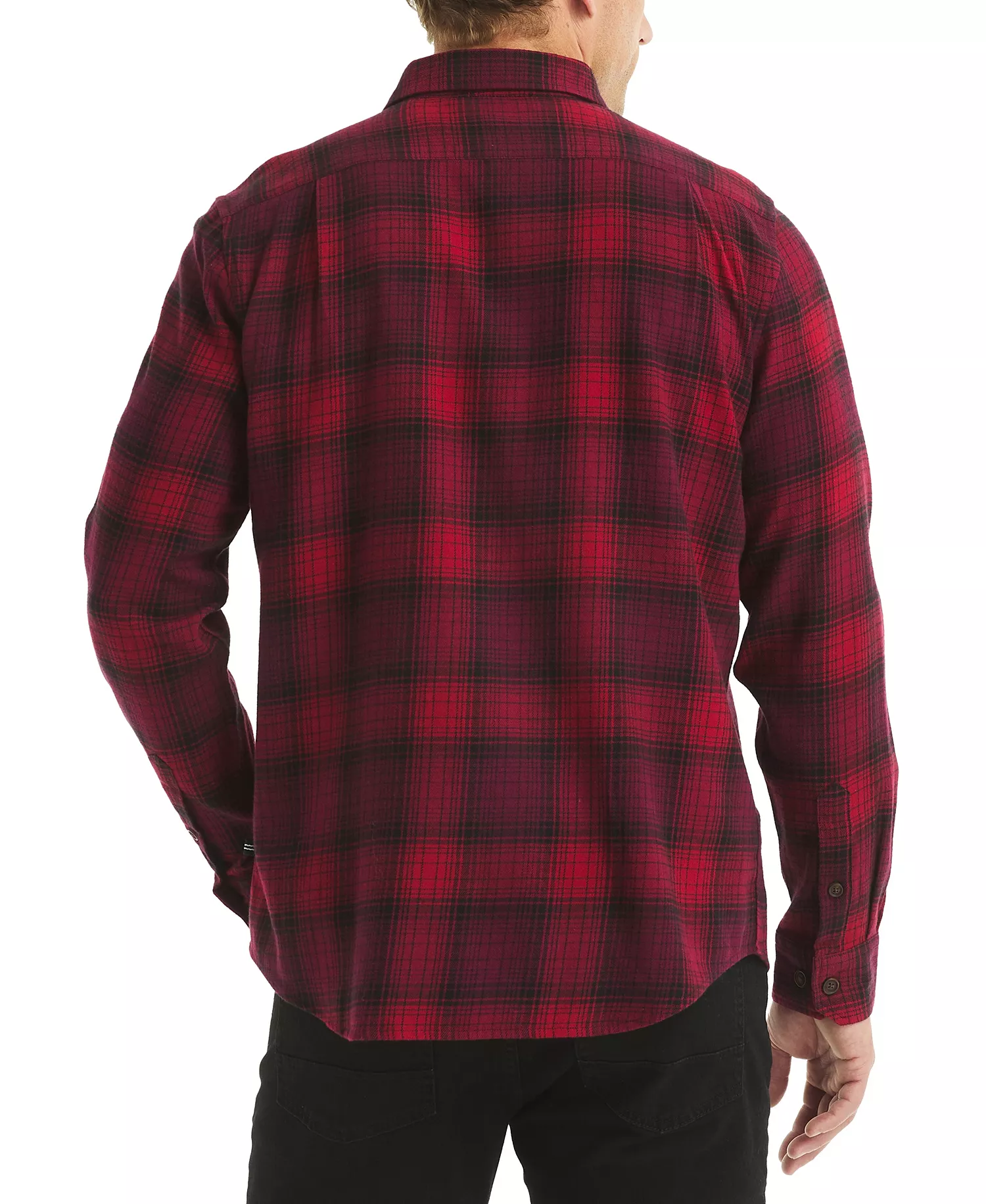 Men's Plaid Long Sleeve Shirt - Rio Red - S