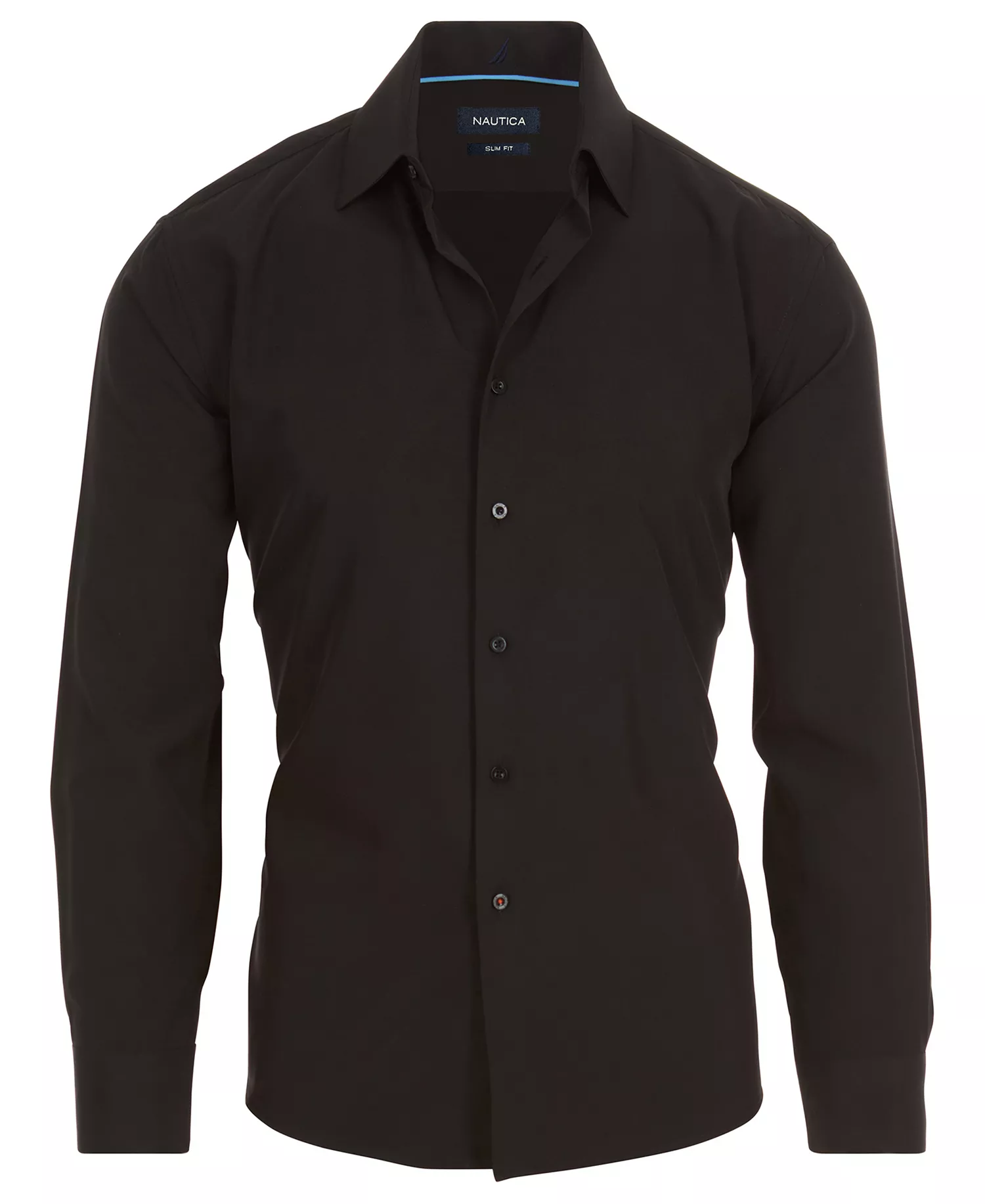 Men's Slim-Fit Supershirt Dress Shirt - Black - 14-14.5 32-33