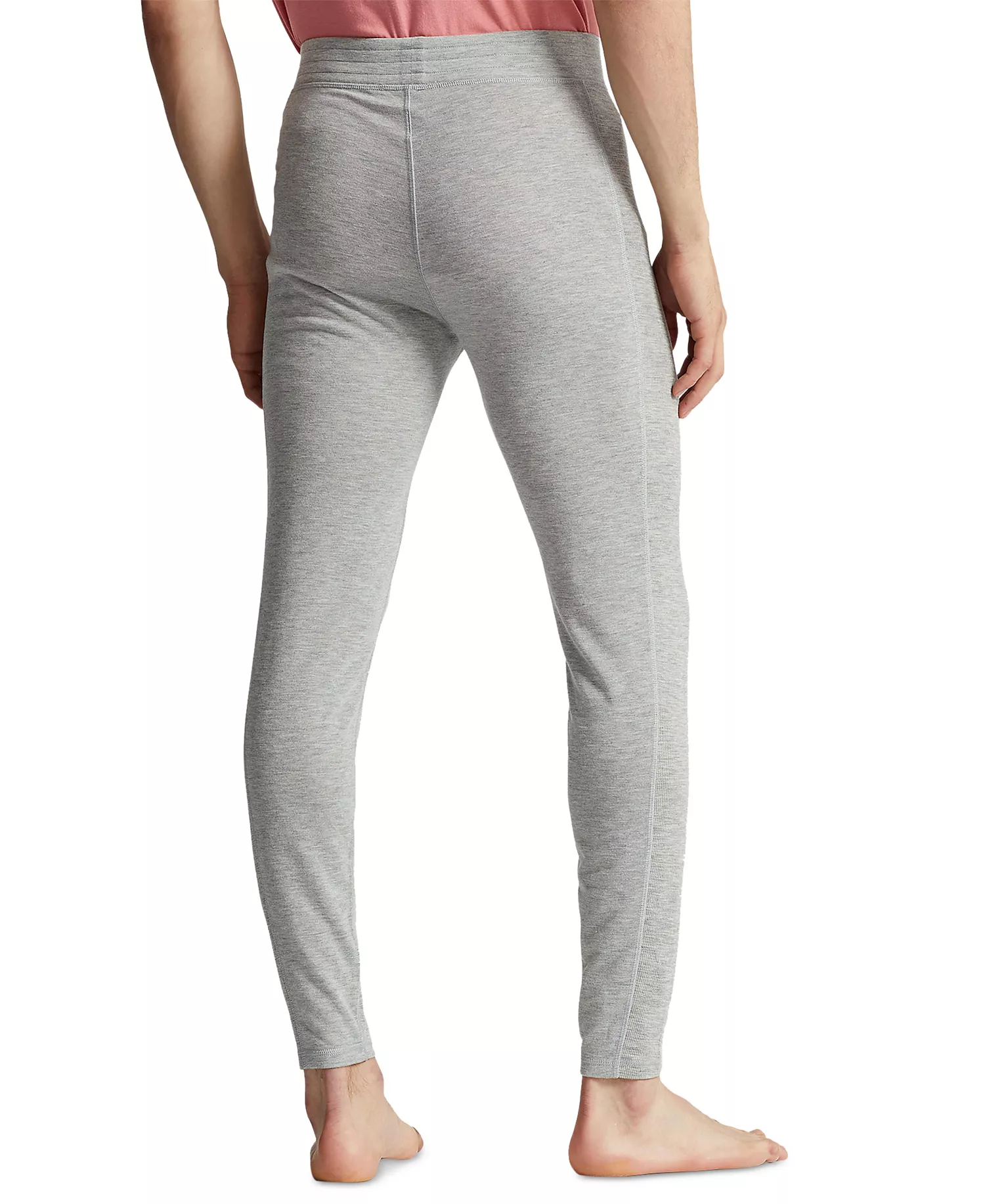 Men's Long John Pants - Andover Heather & Polo Black Pp - L