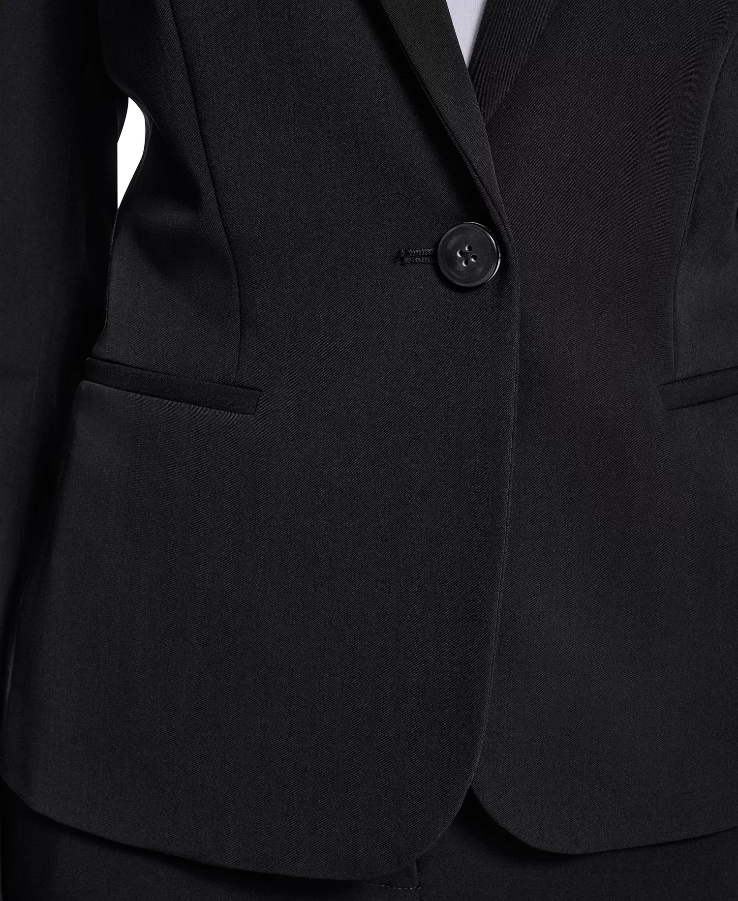 Women’s One-Button Blazer - Black - 0