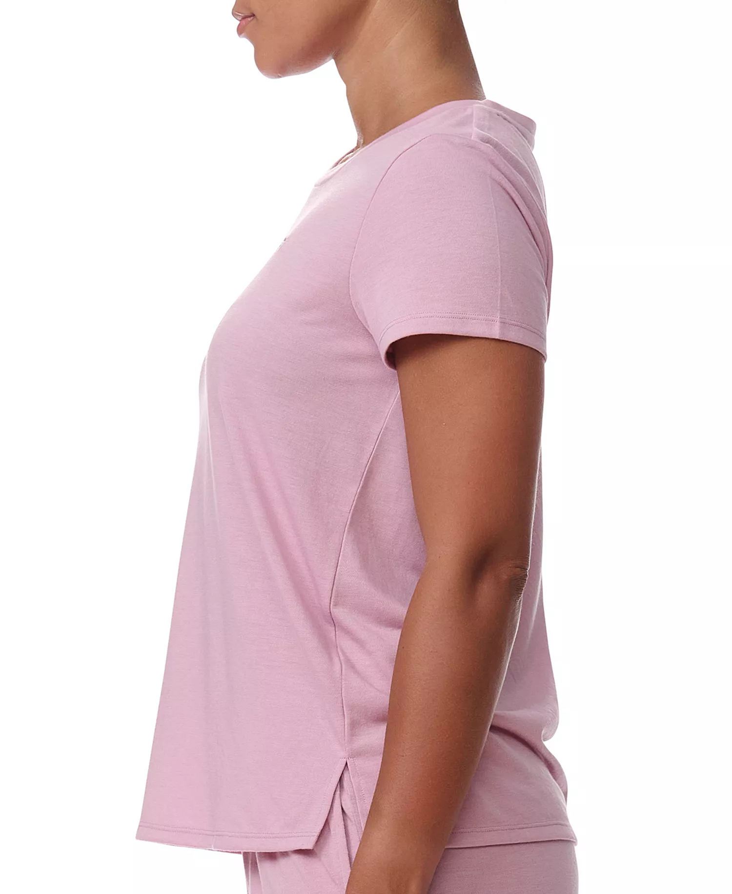 Women's Short-Sleeve Crewneck Sleep Tee - Breezy Orchid - L