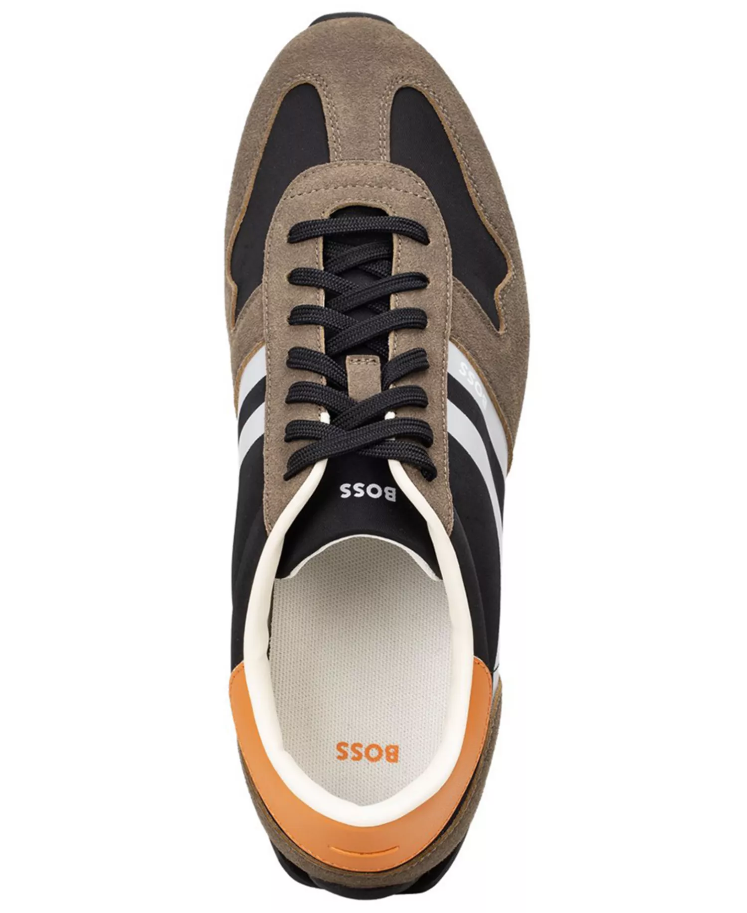 Men's Levon Running Lace-Up Sneakers - Brown - 10M