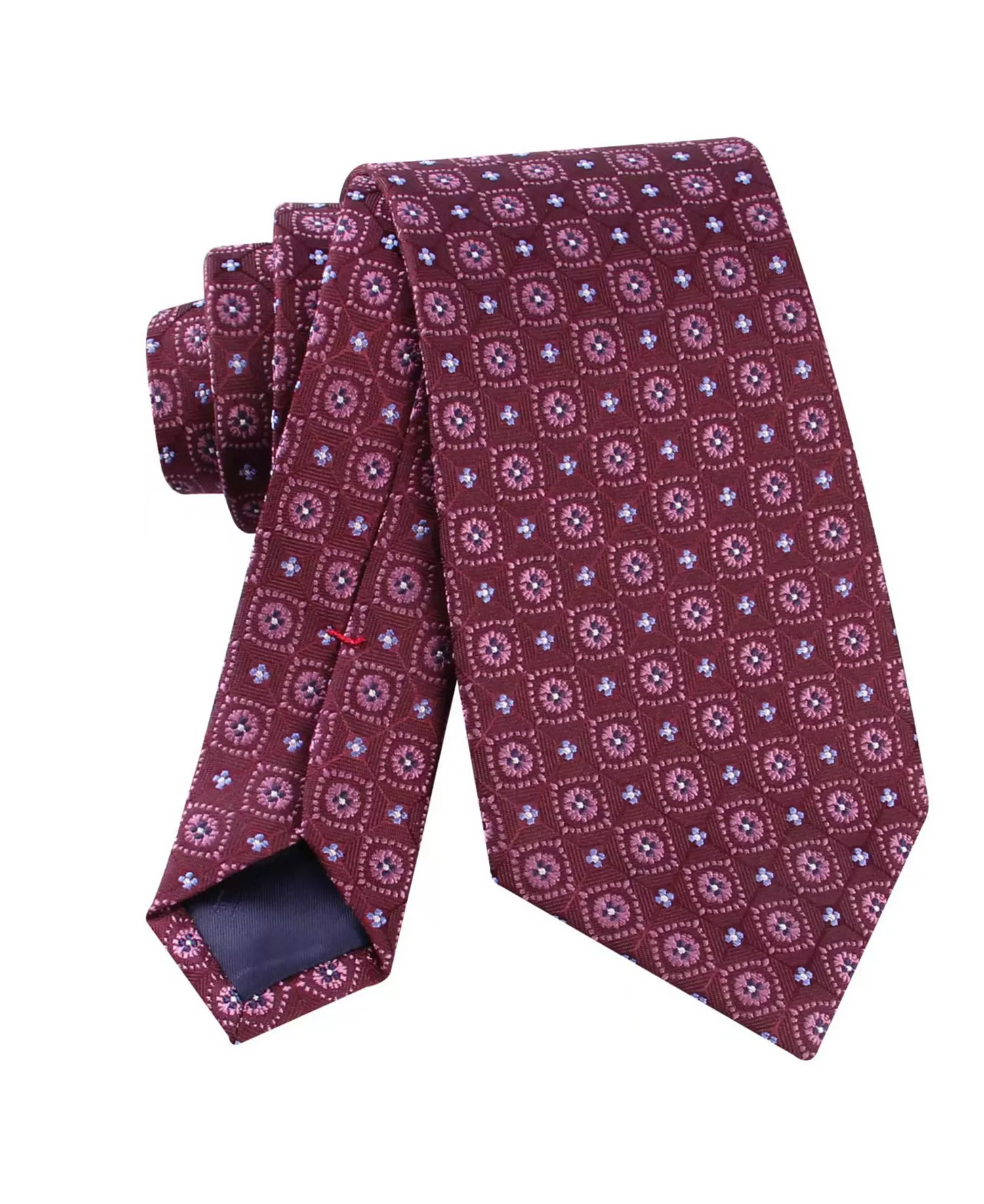 Men's Grace Medallion Tie - Dark red - ONE SIZE