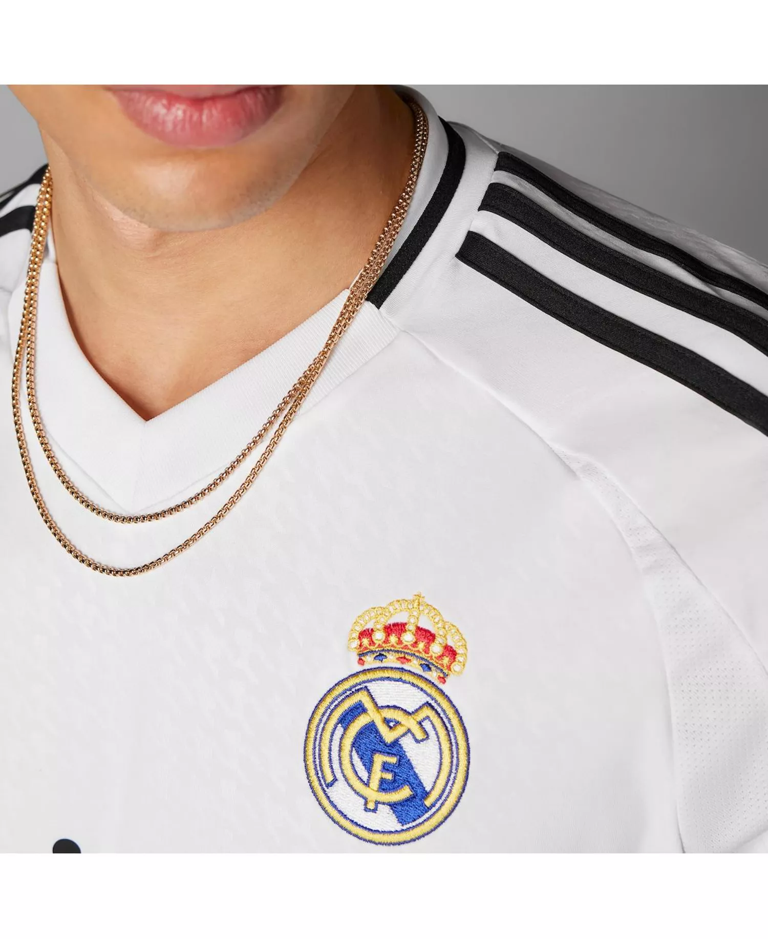 Men's Vini Jr. White Real Madrid 2024/25 Home Replica Player Jersey - White - 2XL