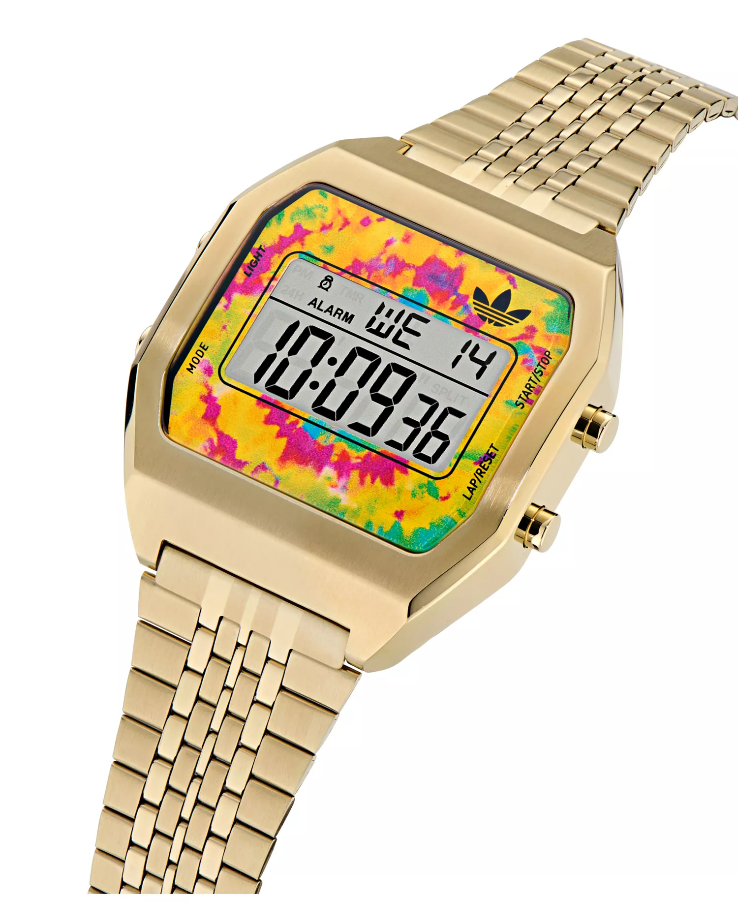 Unisex Digital Gold-Tone Stainless Steel Watch, 36mm - Gold-Tone - No Size