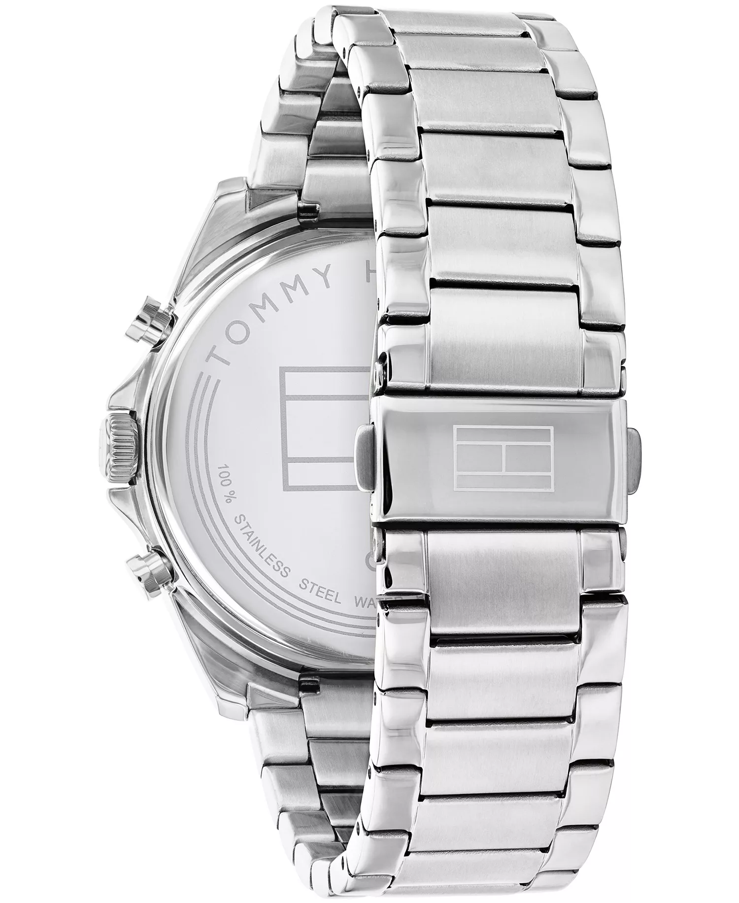 Men's Chronograph Stainless Steel Bracelet Watch 44mm - Stainless Steel - No Size