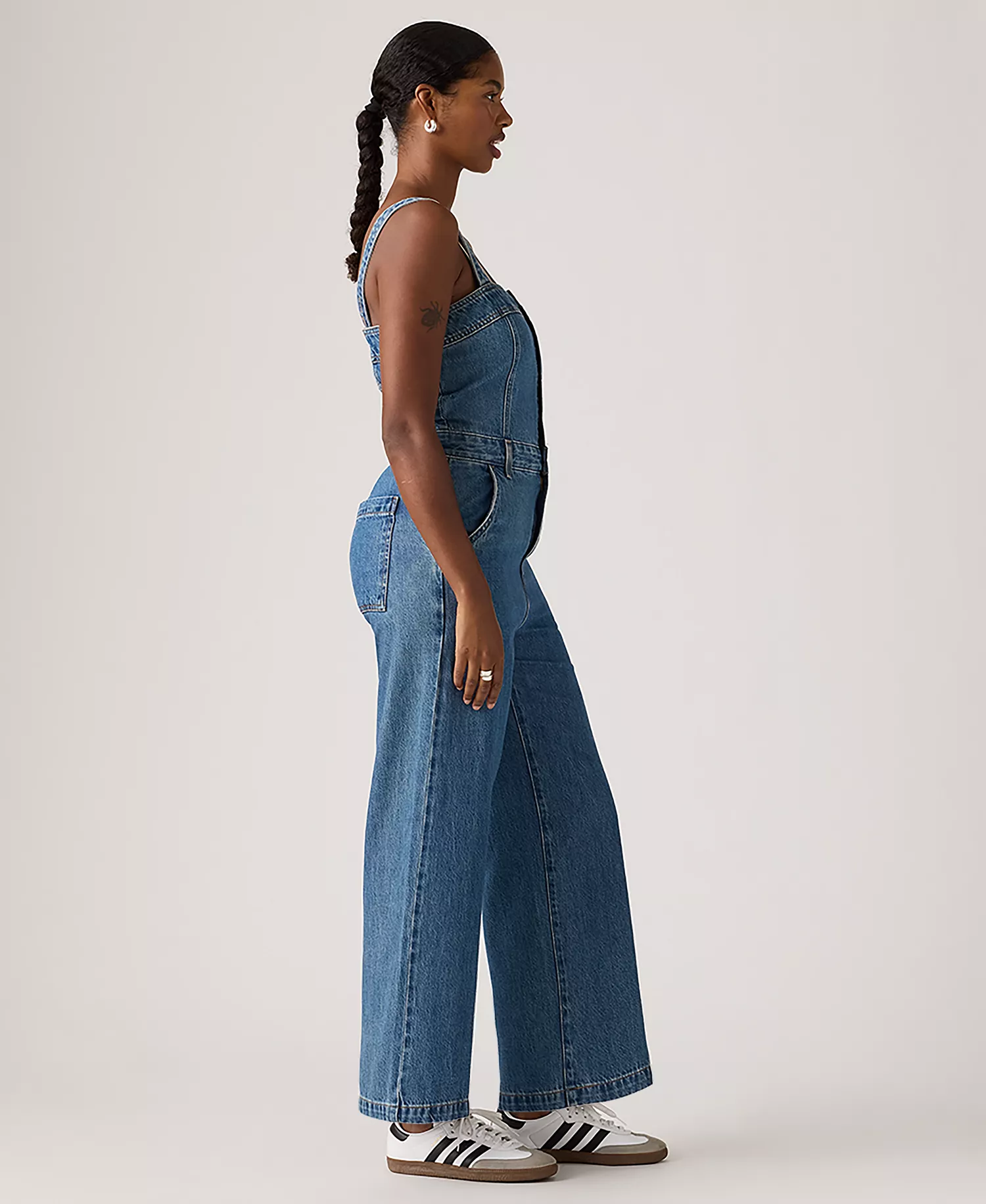 Women's Square Neck Jumpsuit - Oh My Goodness - L