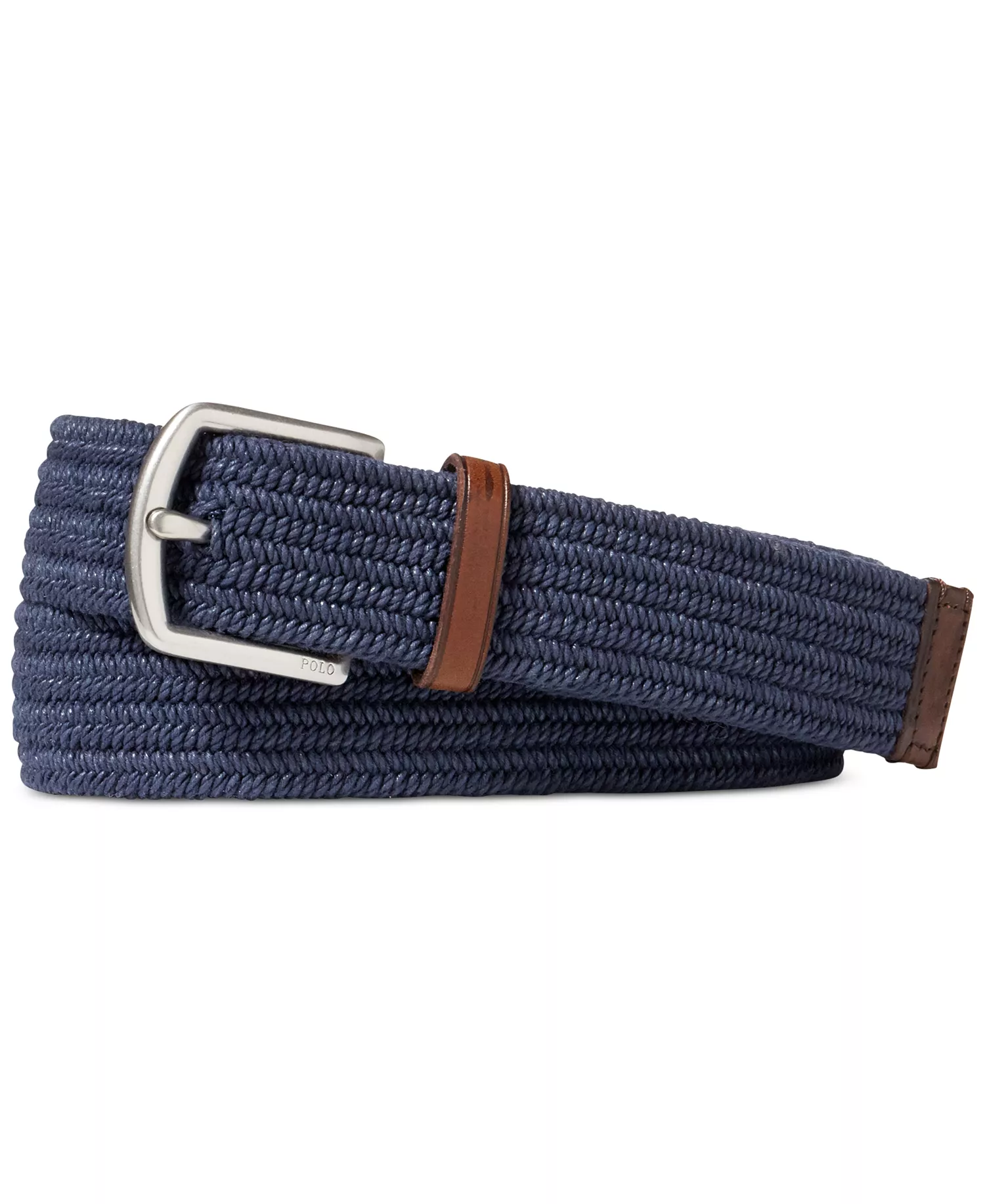 Men's Stretch Waxed Belt - Medium Navy - L