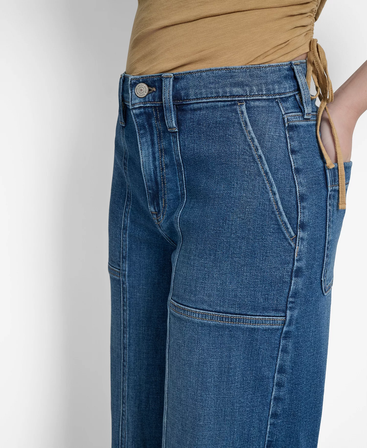 Women's High-Rise Utility Wide-Leg Jeans - Harison - 24