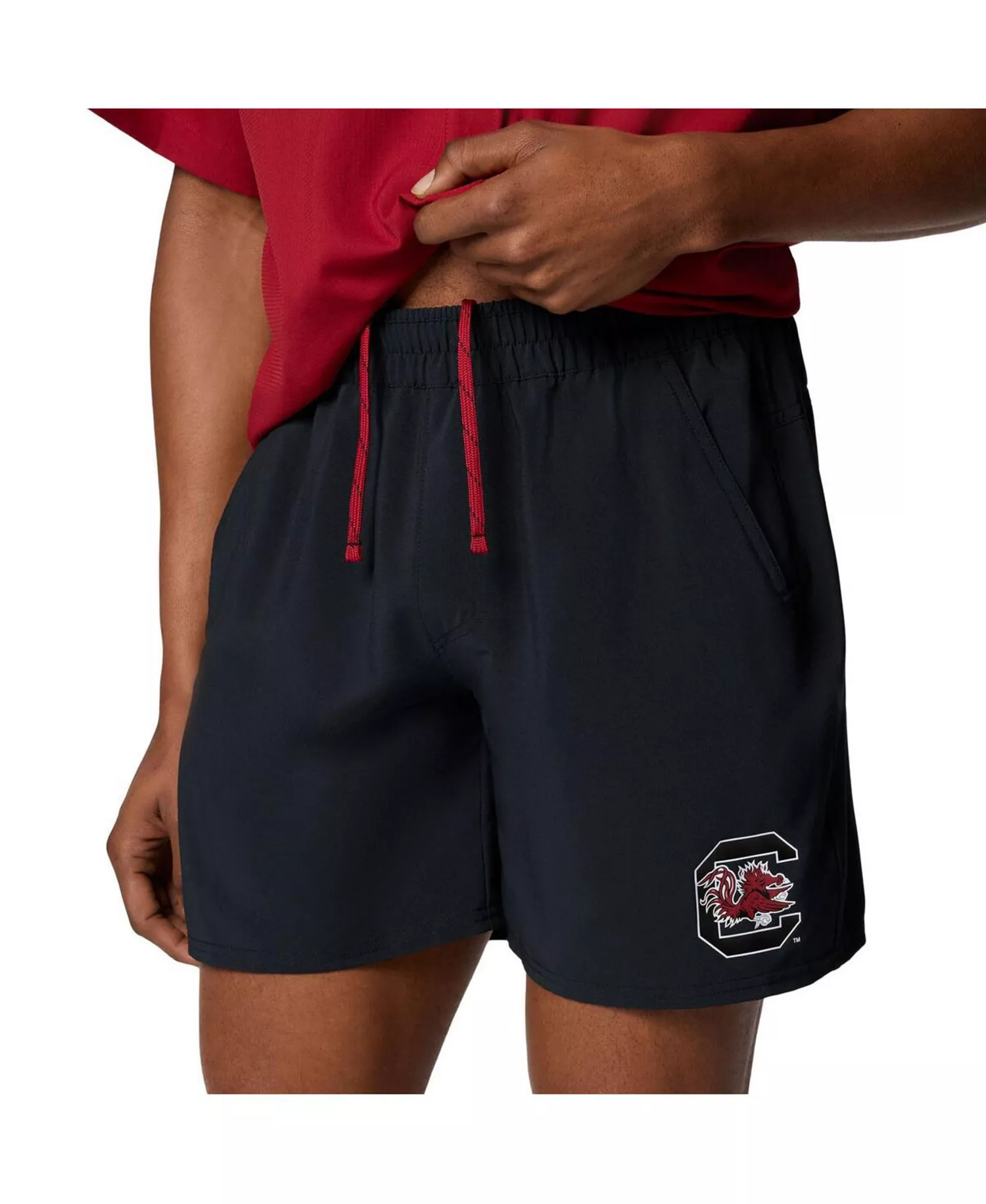 Men's Black South Carolina Gamecocks PFG Terminal Roamer Omni-Shade Stretch Shorts - Black - L