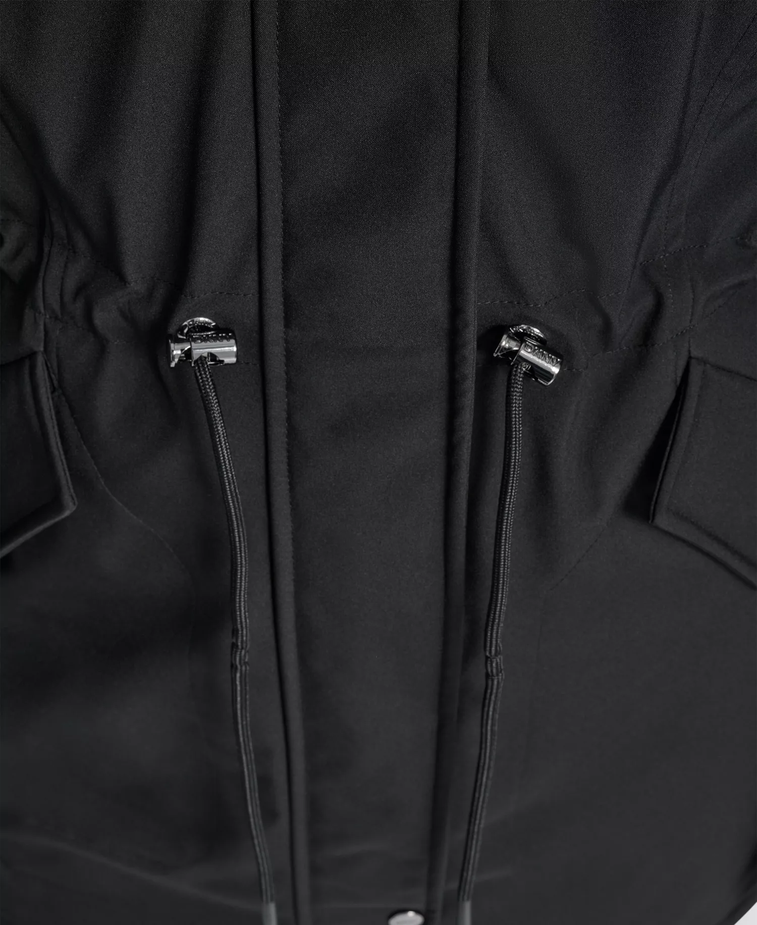 Women's Trim Hooded Anorak Puffer Coat - Black - L