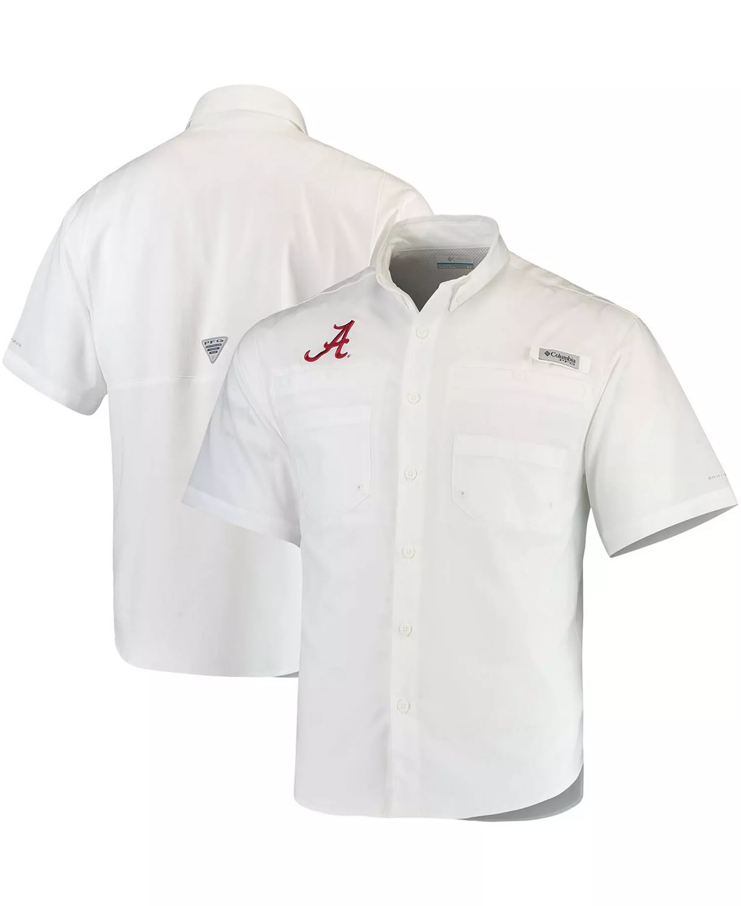 Men's White Alabama Crimson Tide Tamiami Shirt - White - L