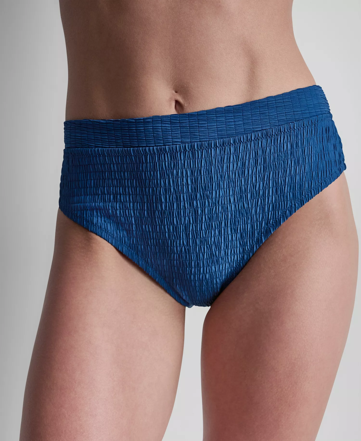 Women's High Waist Bikini Bottoms  - Black Texture - 2XL