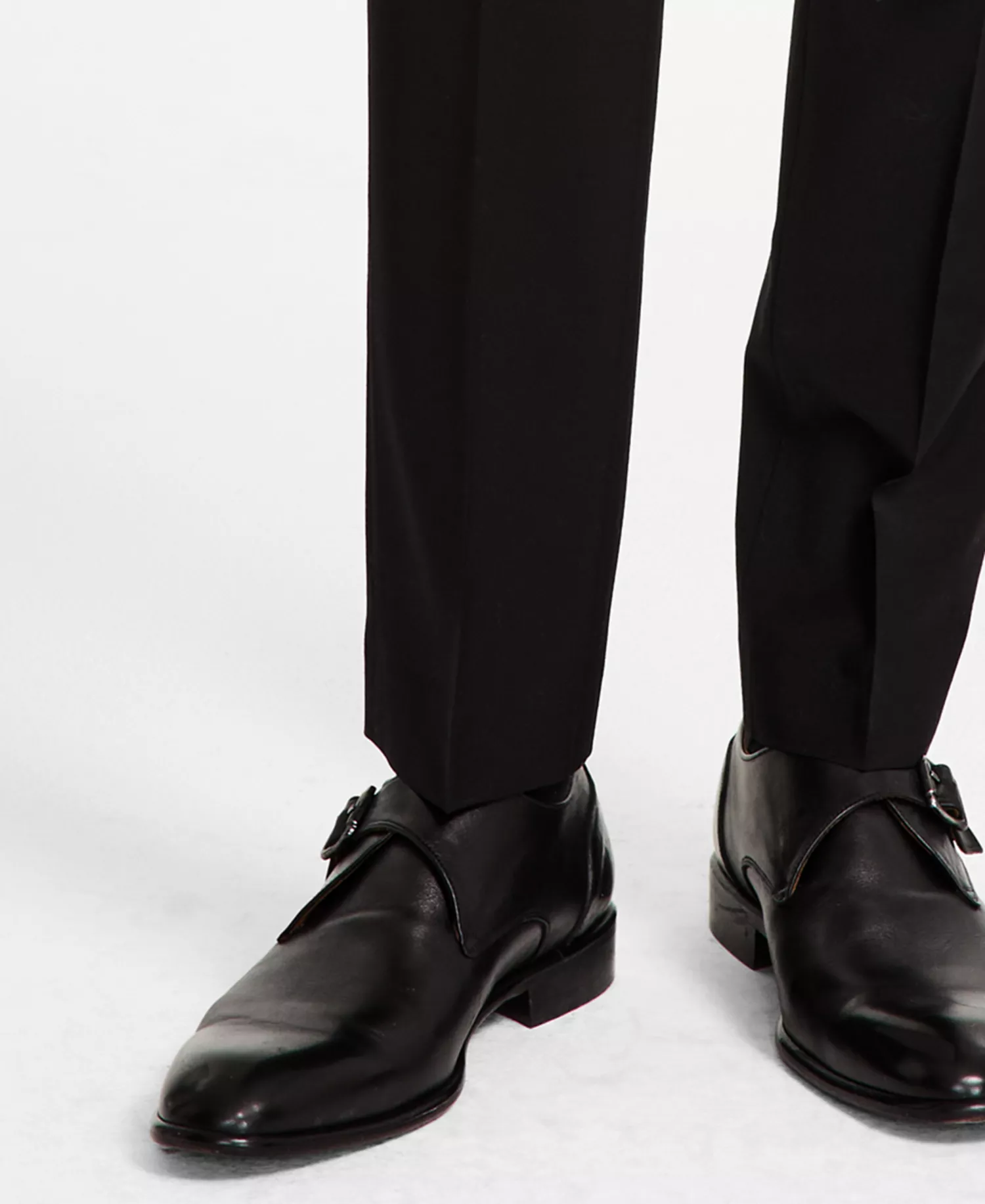 Men's Extra Slim Wool Blend Suit Separates - Black - 28 - 29