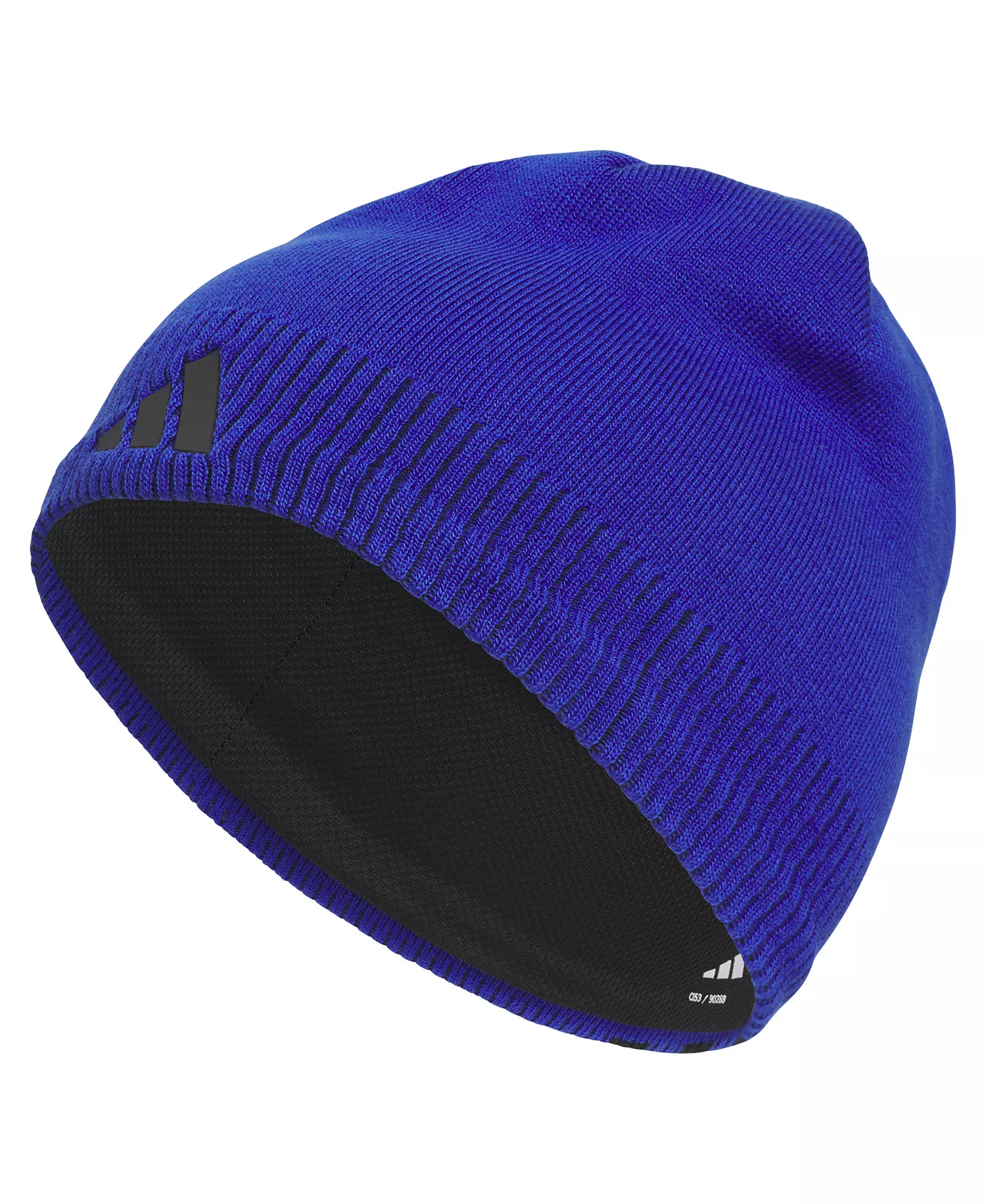 Men's Creator 3 Three-Stripe Performance Beanie - Semi Lucid Blue/Black - OS