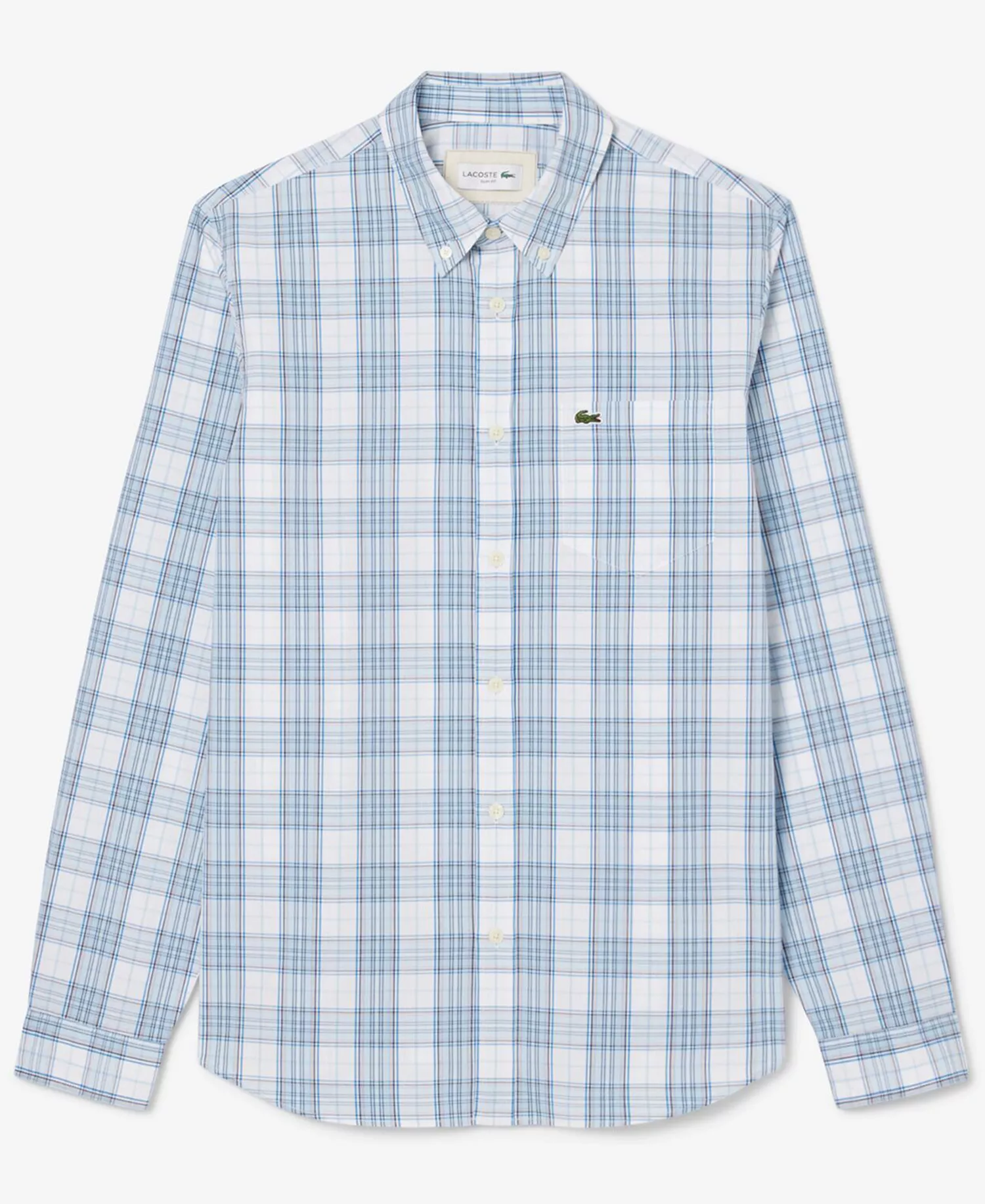 LONG SLEEVED CASUAL - Cgi-White/Overview-Gipsy Blue - 2XL