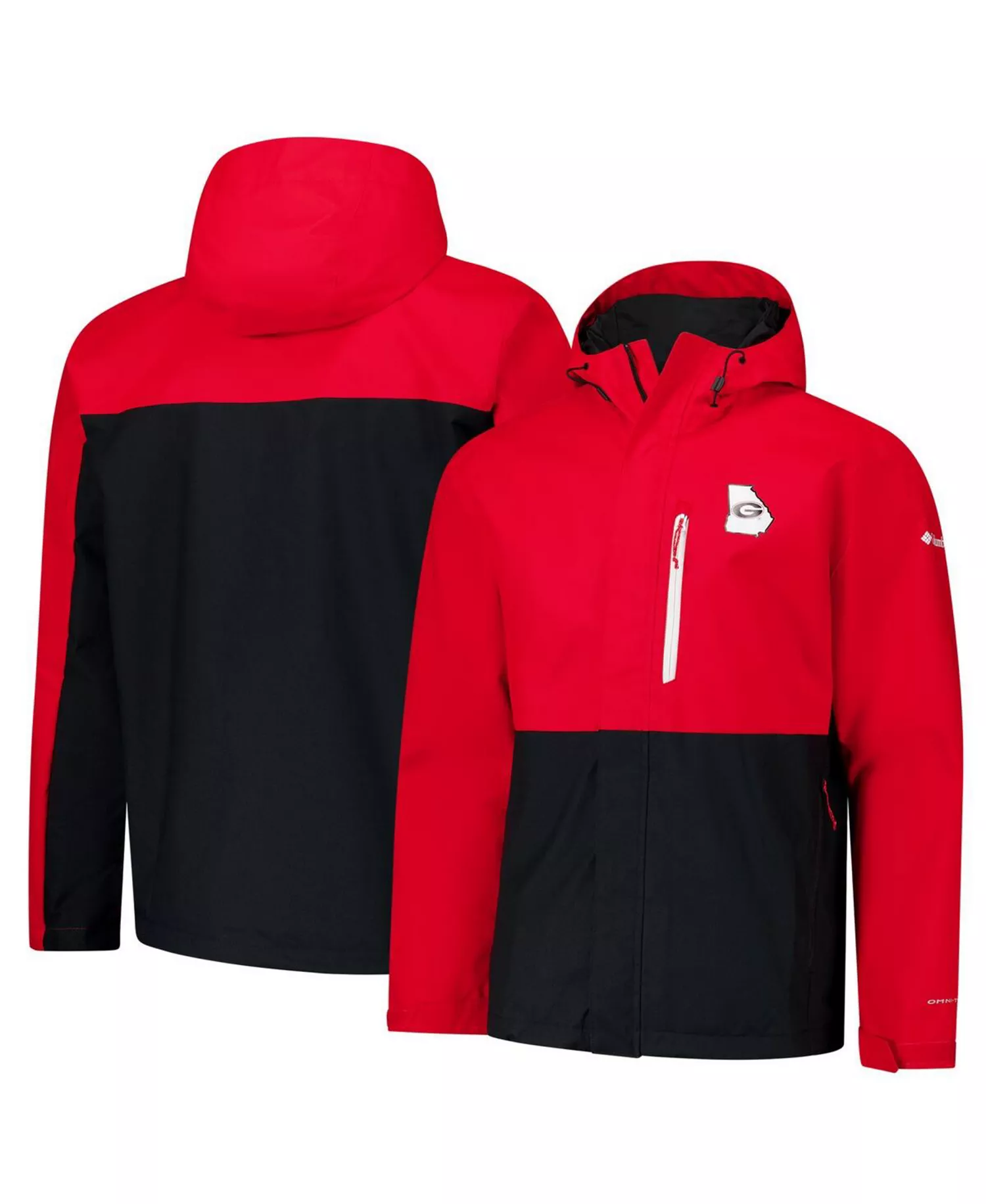 Men's Red Georgia Bulldogs Field Bound Omni-Tech Full-Zip Jacket - Red - M