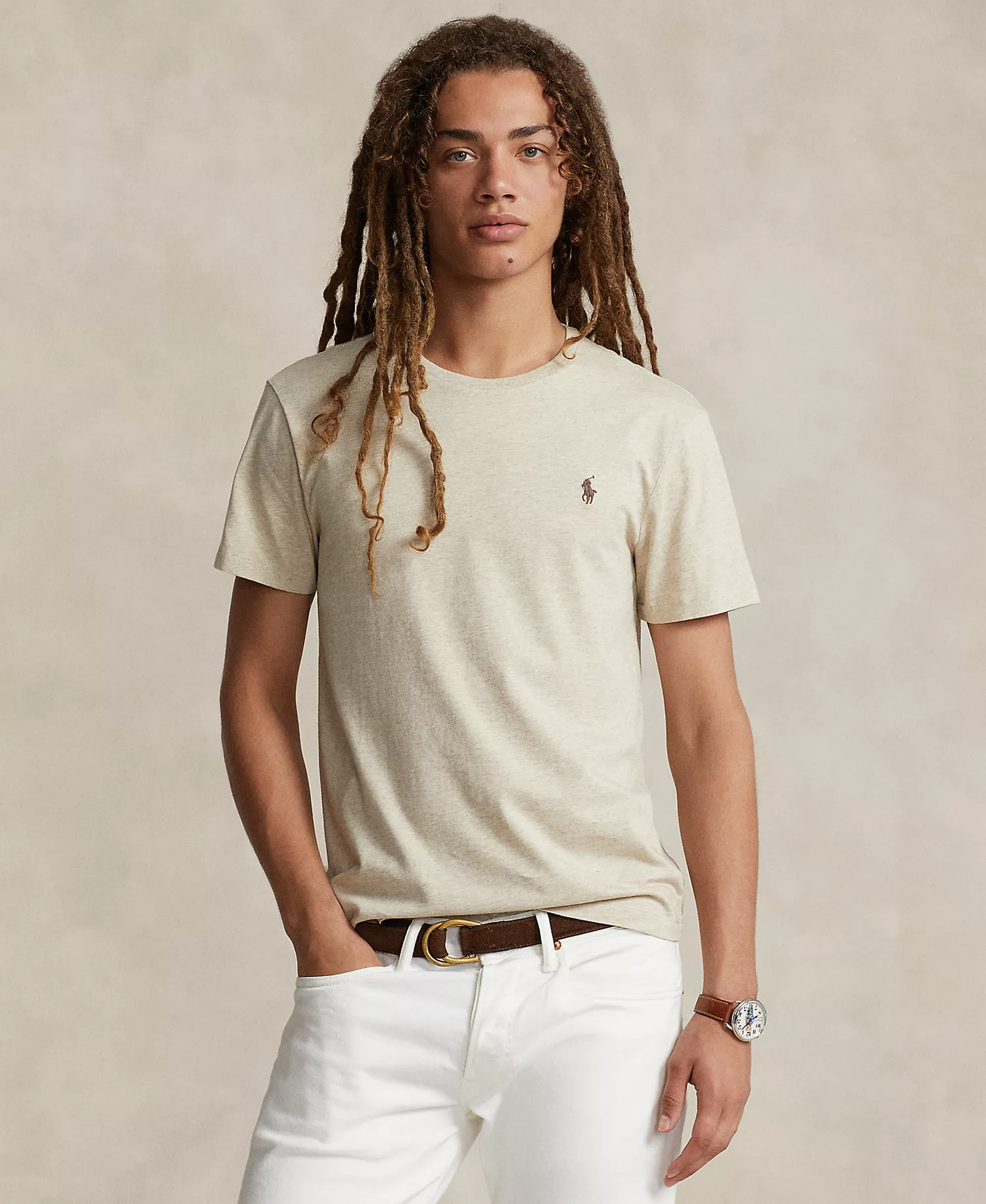 Men's Classic-Fit Jersey Crewneck T-Shirt - Grey - 2XL