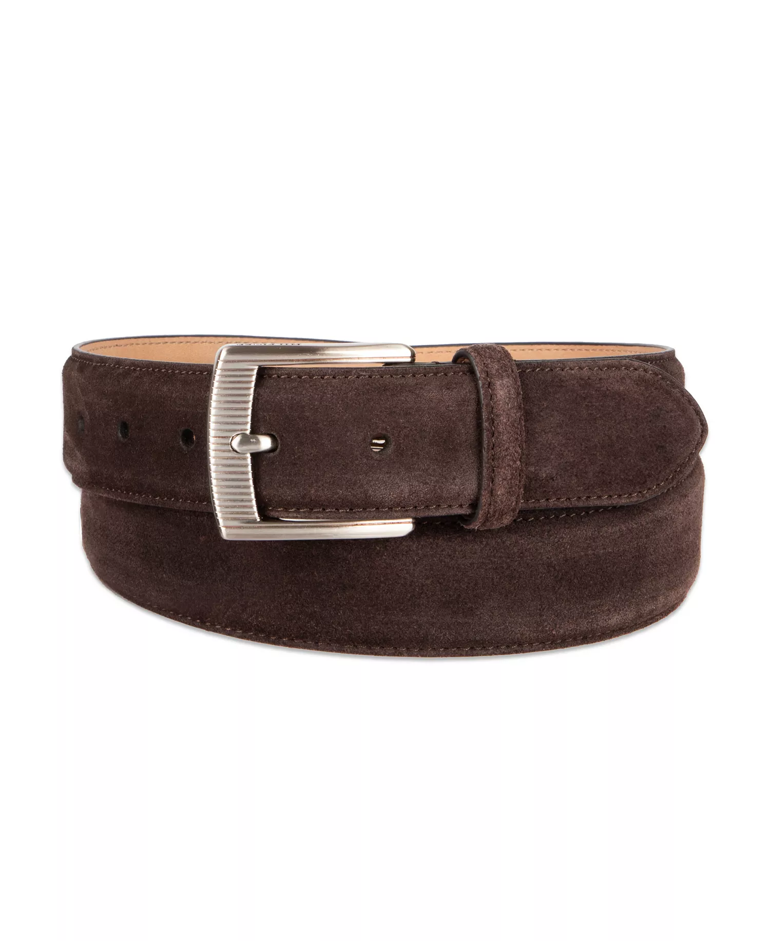 Men's Casual Logo Detail Belt - Brown - L (38-40)