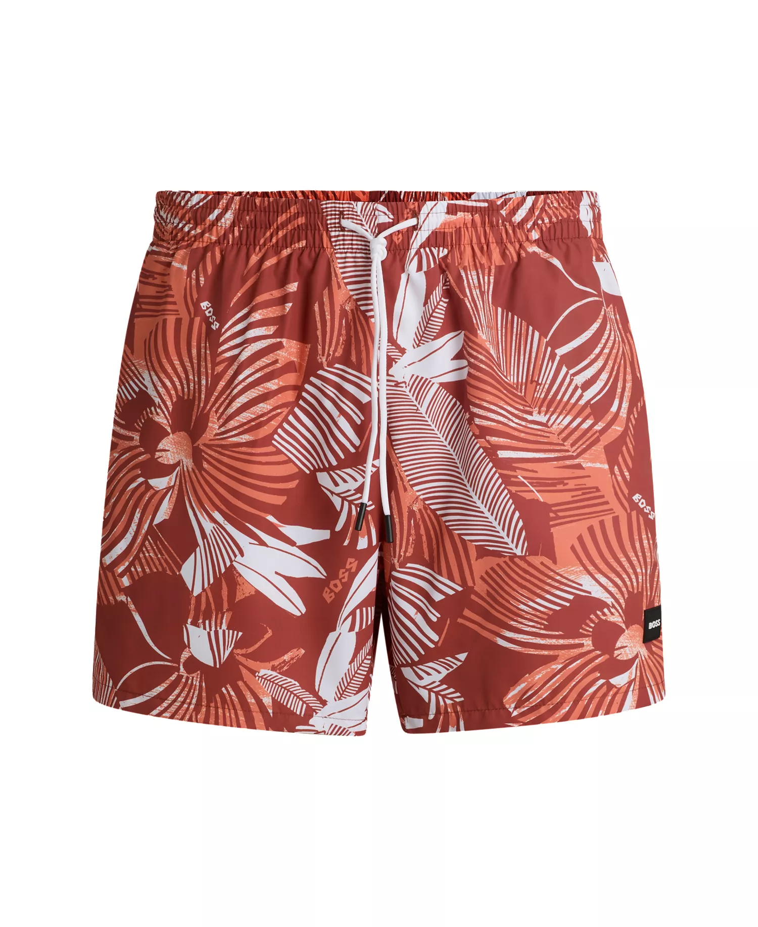 Men's Monogram Swim Shorts - Orange - XL