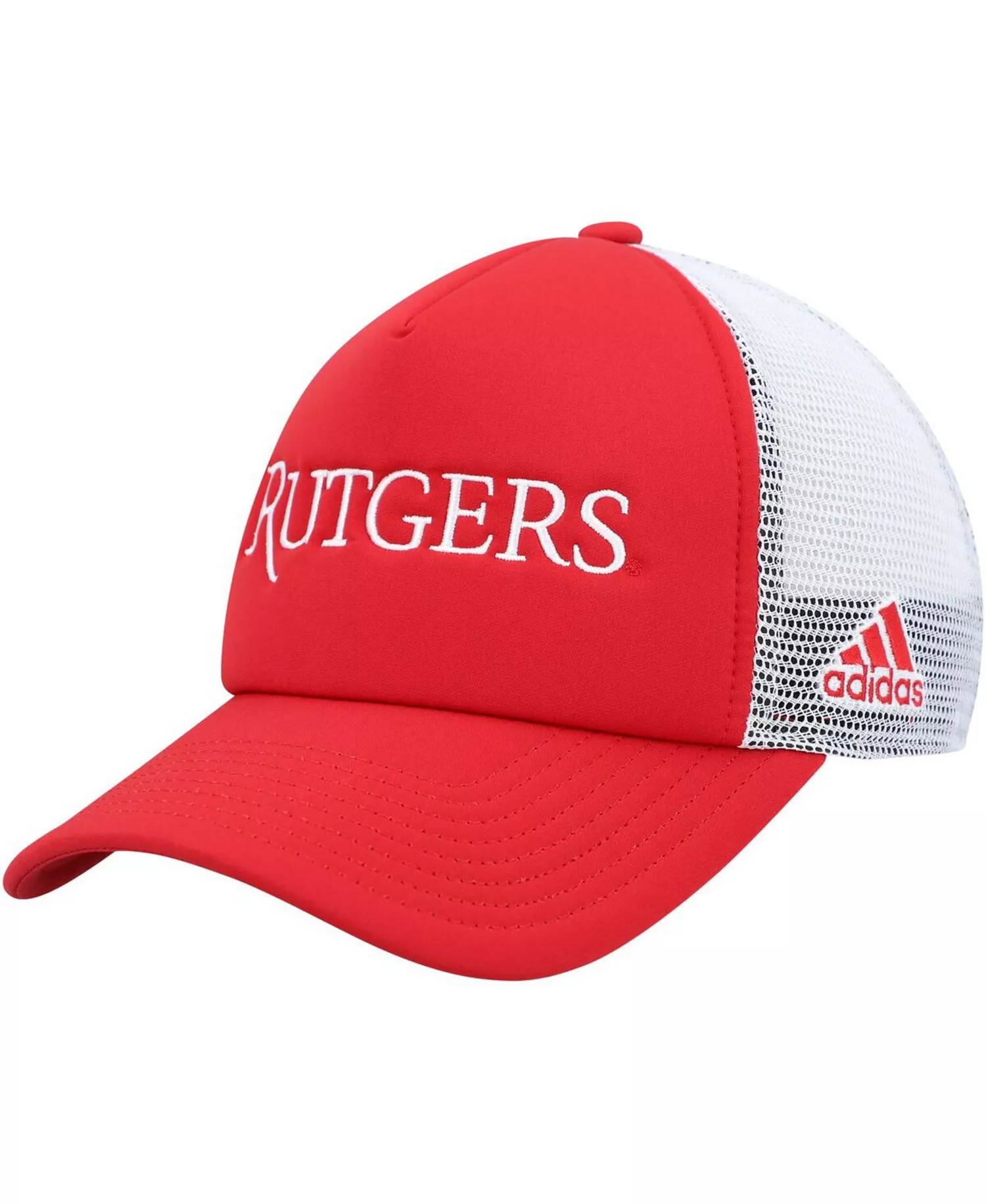 Men's Scarlet, White Rutgers Scarlet Knights Foam Trucker Snapback Hat - Scarlet, White - One Size Fits All