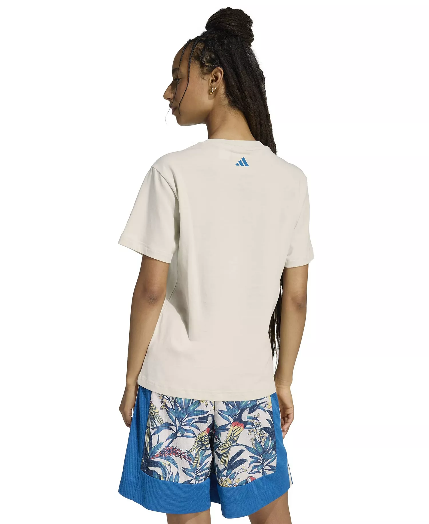 Women's x Farm Rio Graphic Crew Neck T-Shirt - Talc/Dark Marine - L