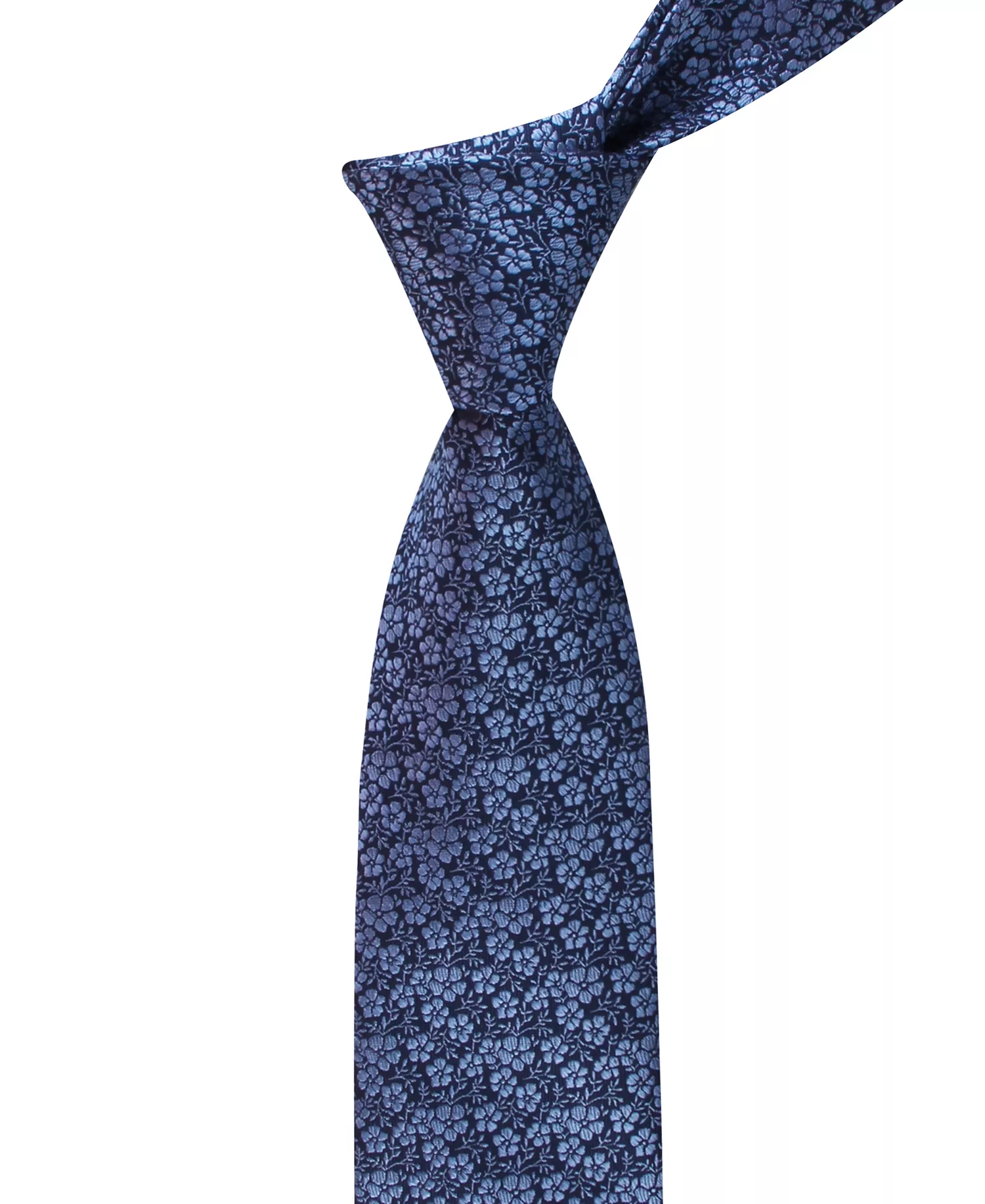 Men's Bartelt Floral Pattern Tie - Navy - ONE SIZE