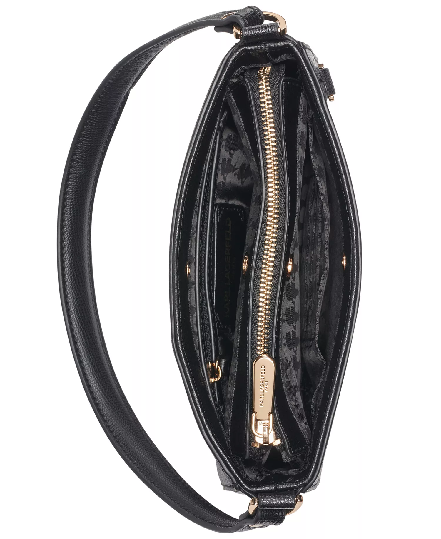 Kristina Demi Small Shoulder Bag - Black/gold - Small