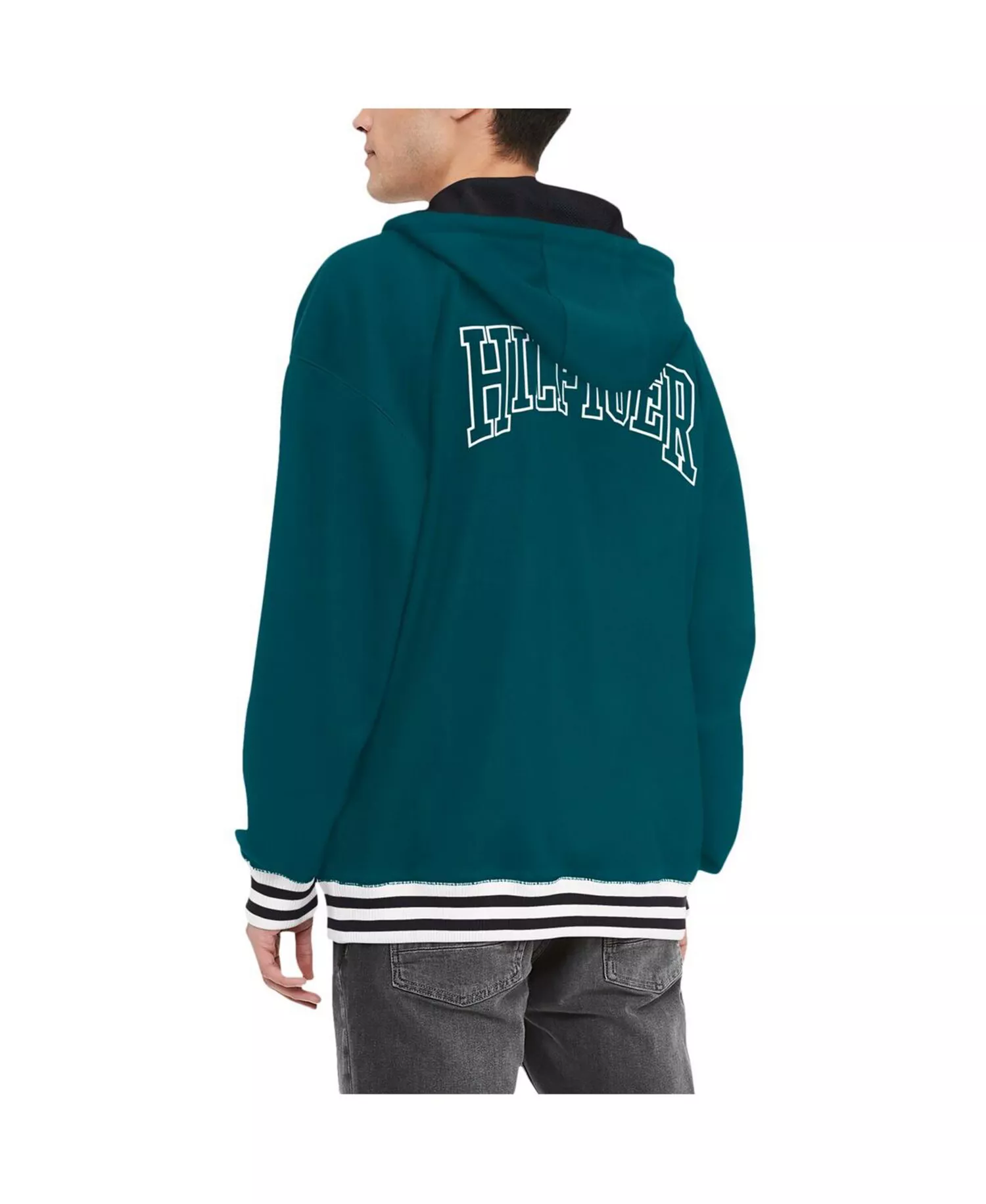 Men's Midnight Green Philadelphia Eagles Aaron Quarter-Zip Hoodie - Midnight Green - 2XL