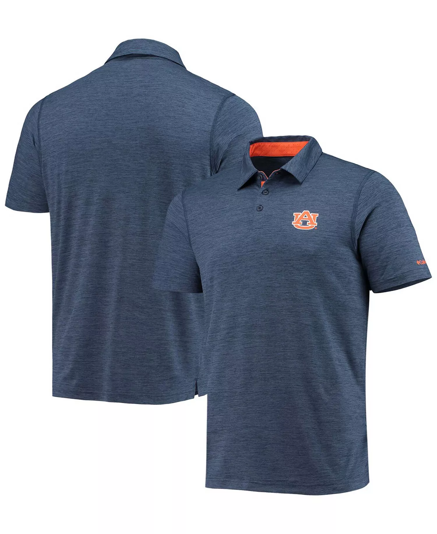 Men's Navy Auburn Tigers Tech Trail Omni-Shade Polo Shirt - Navy - XXL
