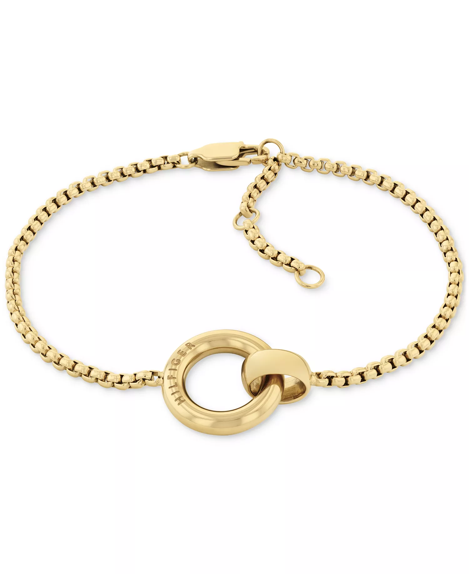 Circle Pendant Bracelet - Gold - ONE SIZE