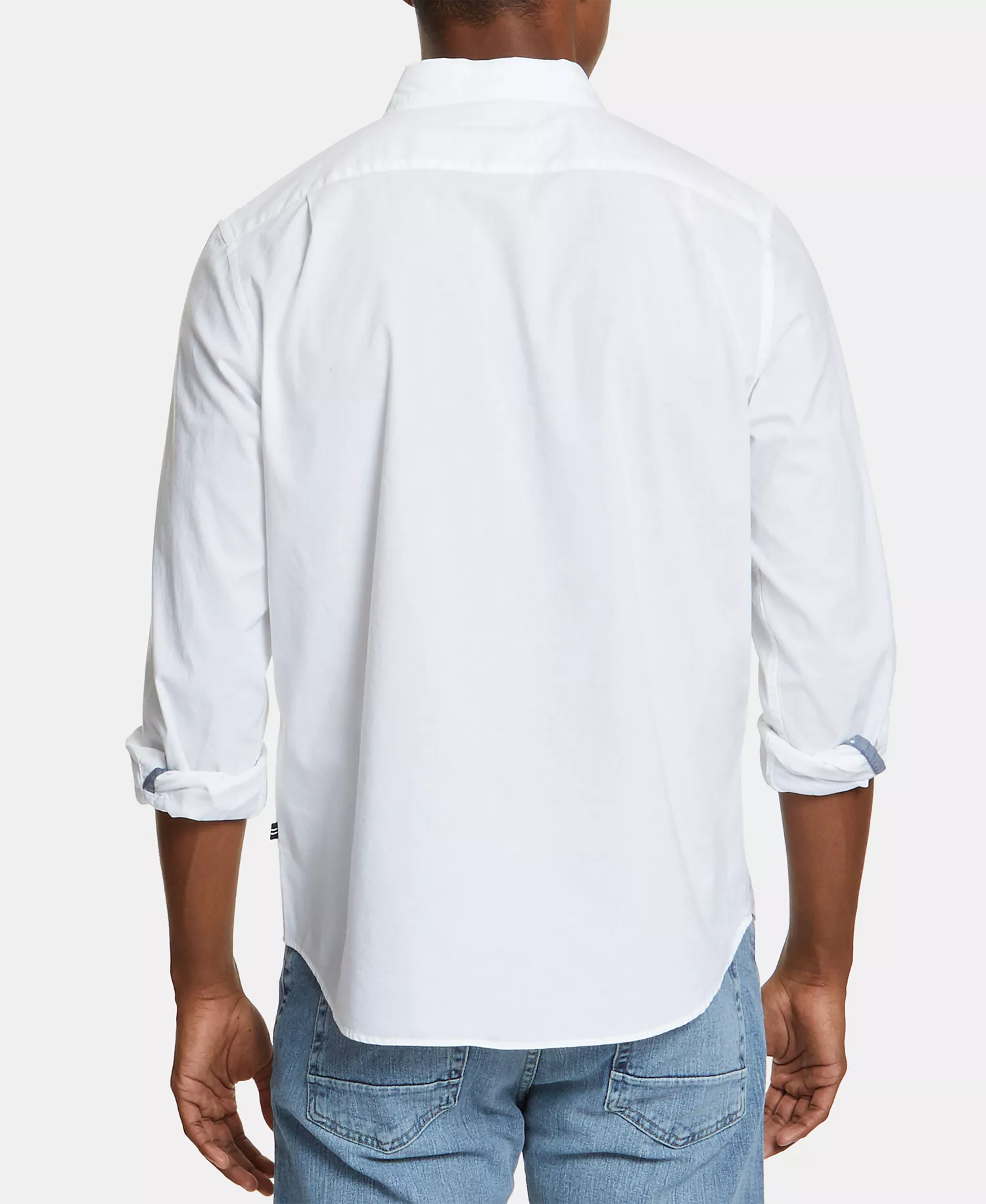 Men's Classic-Fit Stretch Solid Oxford Button-Down Shirt - Bright White - 2XL