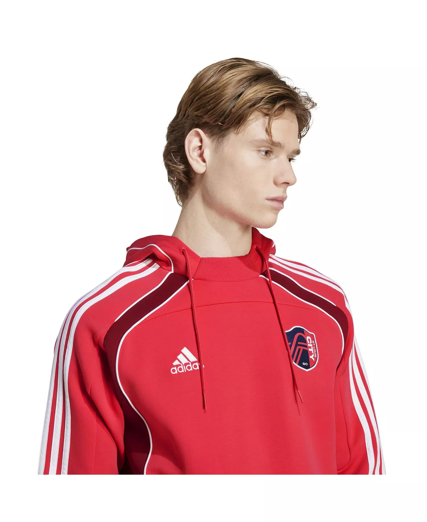 Men's Red St. Louis City SC 2025 Travel Pullover Hoodie - Red - 2XL